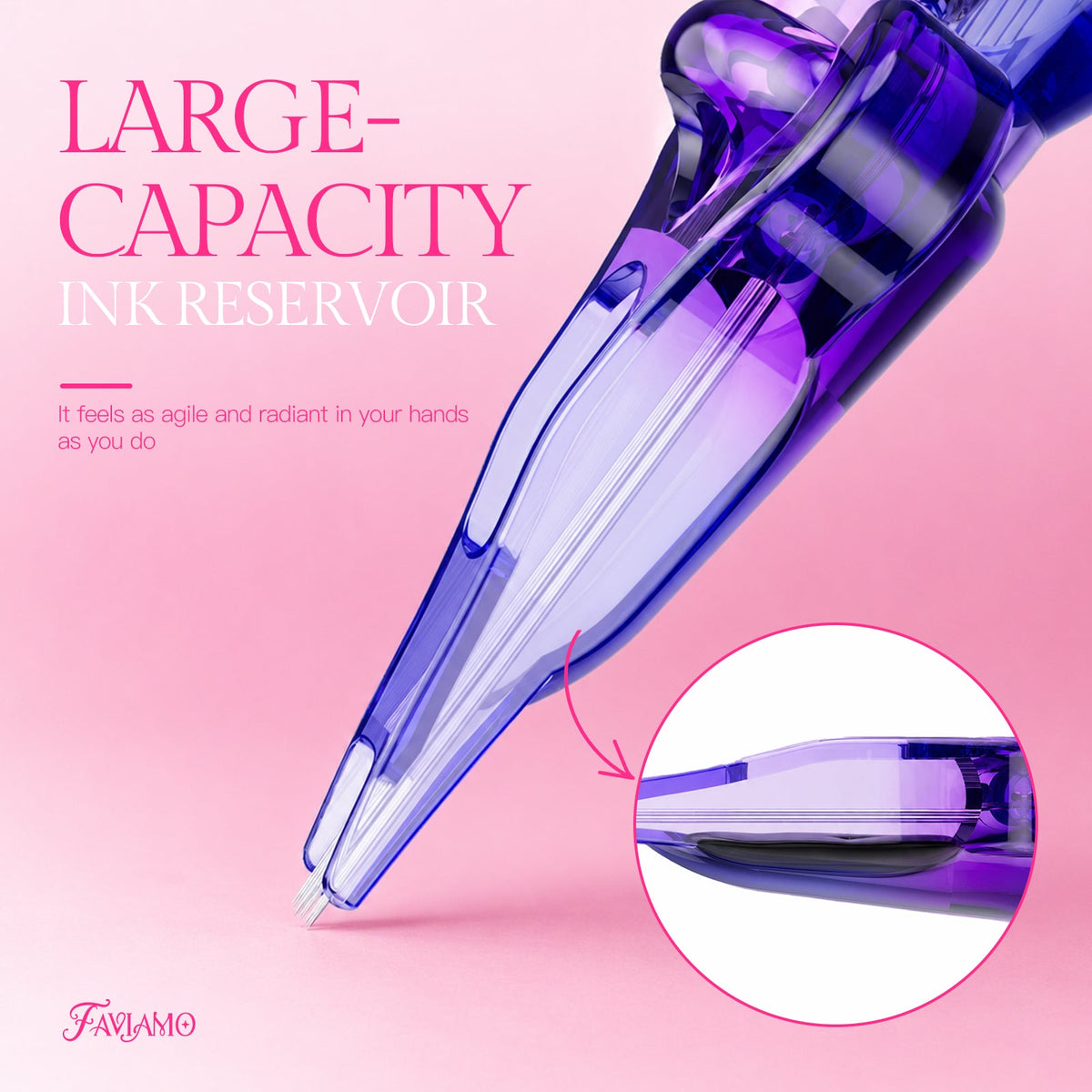 Faviamo Heartist | Precision Tattoo Cartridge Needles for Women Artists (10Pcs)