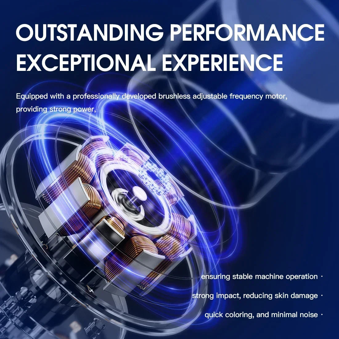 Machine à tatouer sans fil Dragonhawk Mas Hertz X8 Pro à fréquence réglable