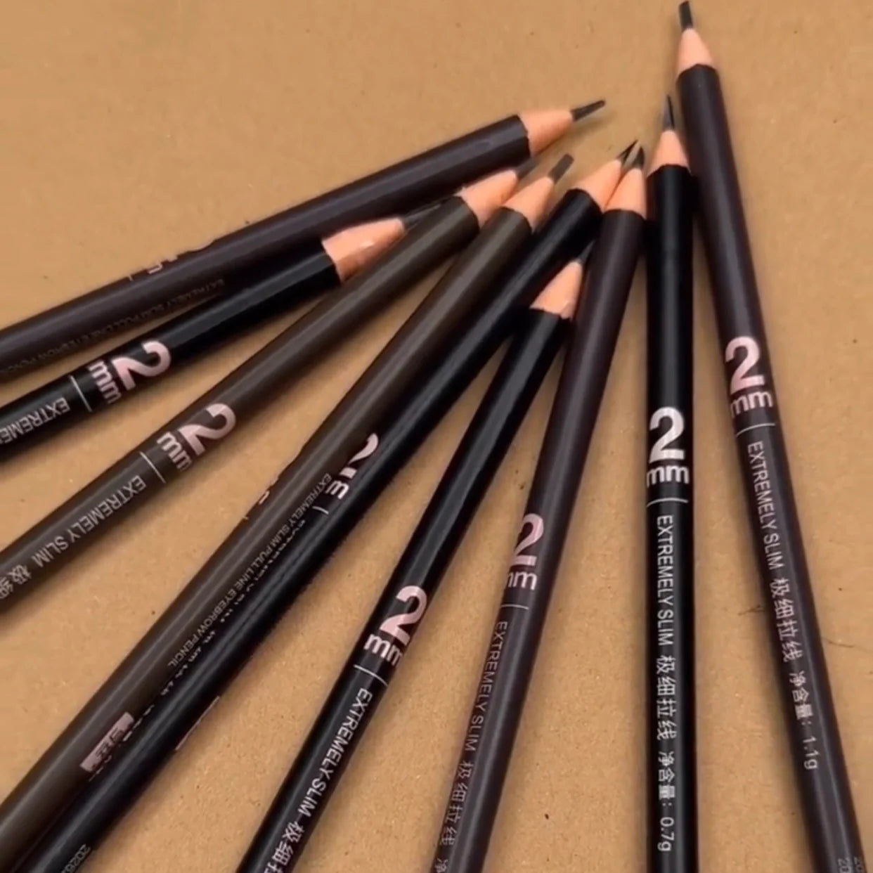 PMU Microblading Hairstroke 2mm Ultra-Slim Pencil (12Pcs)