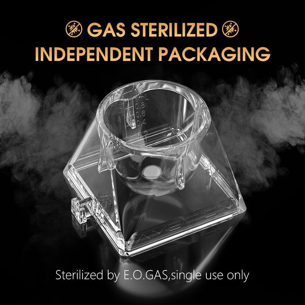 Ambition Disposable Tattoo Ink Cups with Interlocking Design (60Pcs)