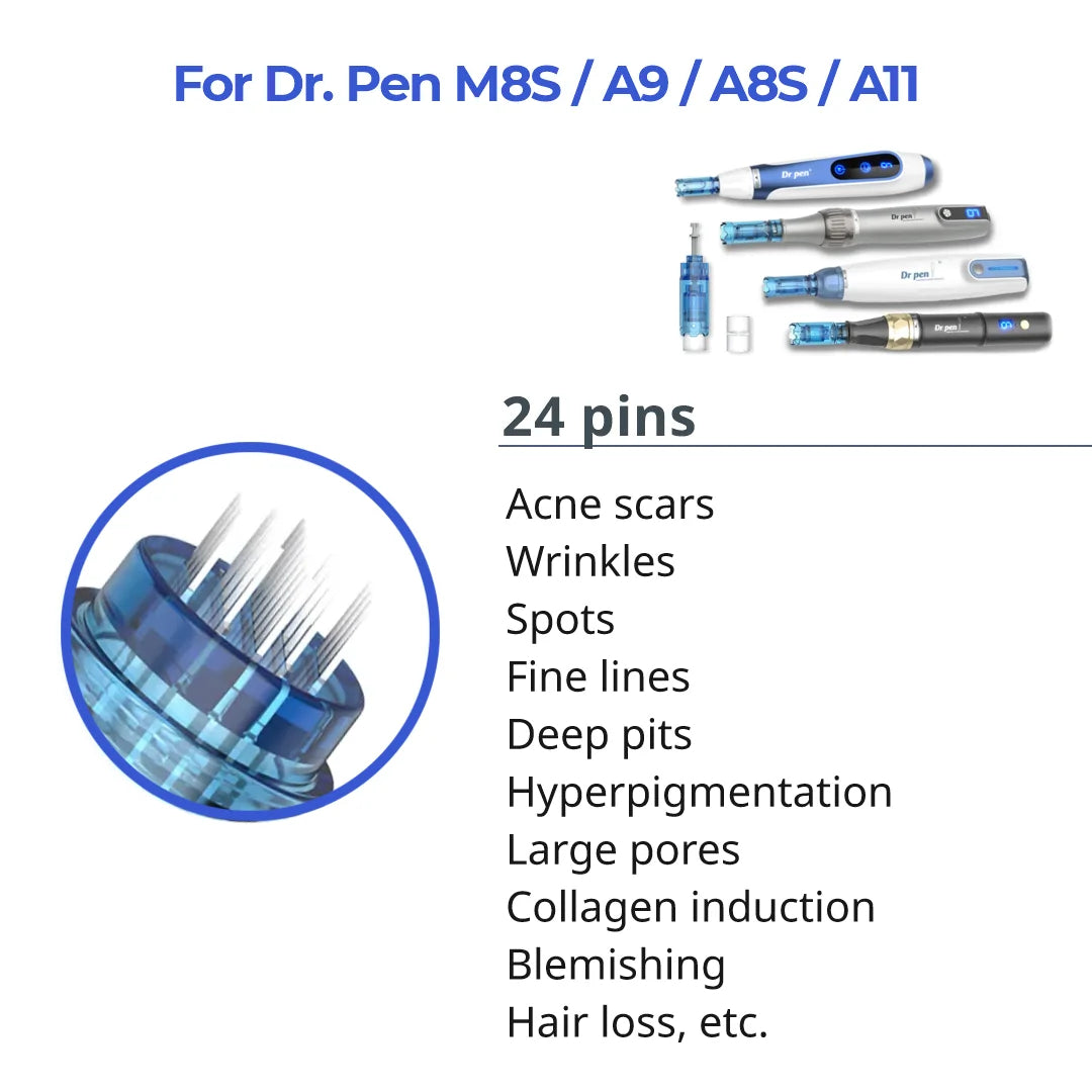 Dr.Pen M8S / A8S / A9 / A11 Kartuschen Nadeln (10 Stück)