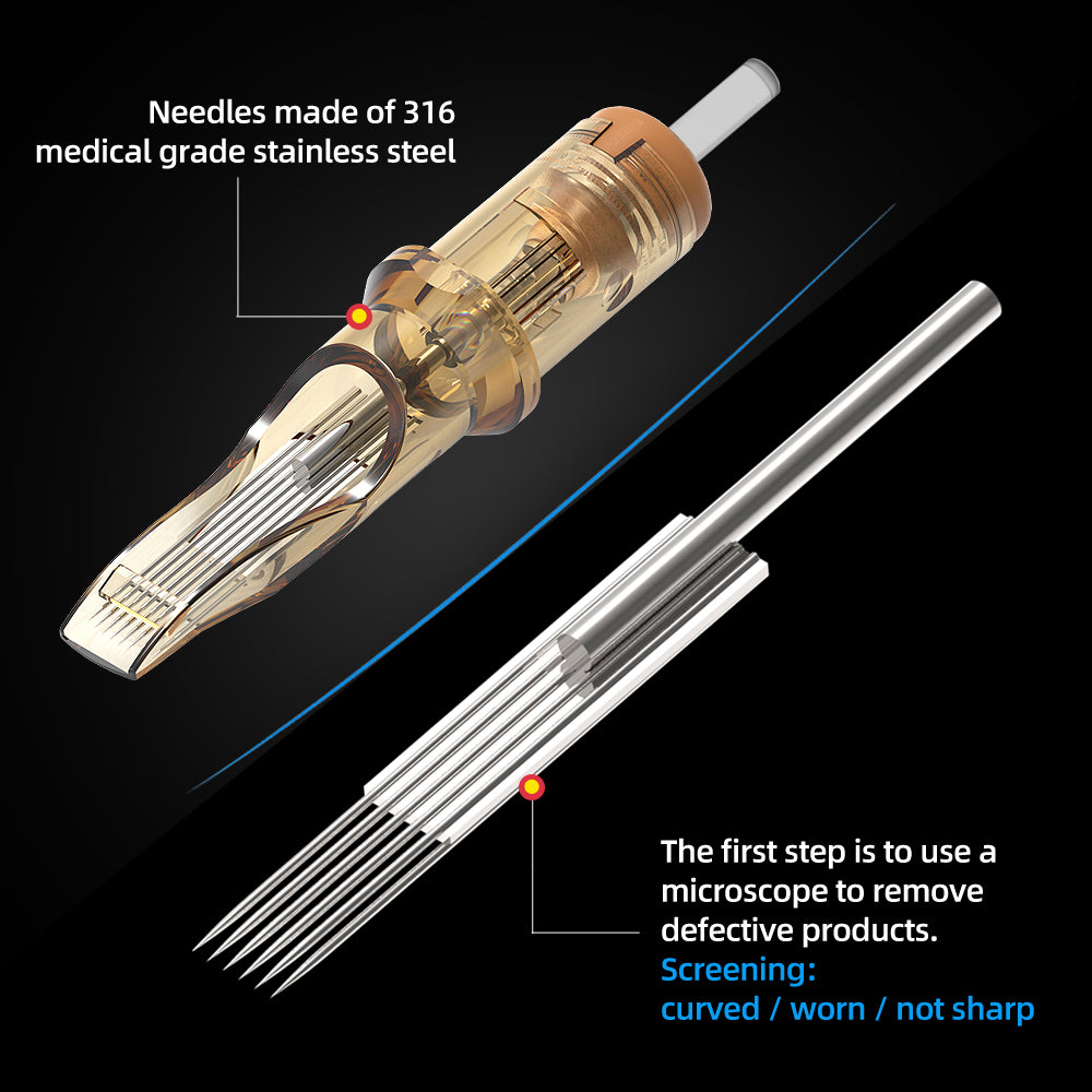 CHUSE Tattoo PMU Cartridges Needles 0.35MM Magnum (20Pcs)
