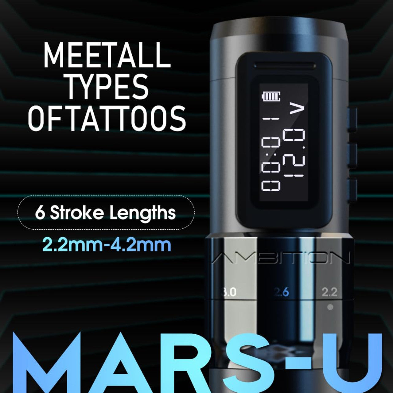 Ambition MARS-U Wireless Tattoo PMU Machine