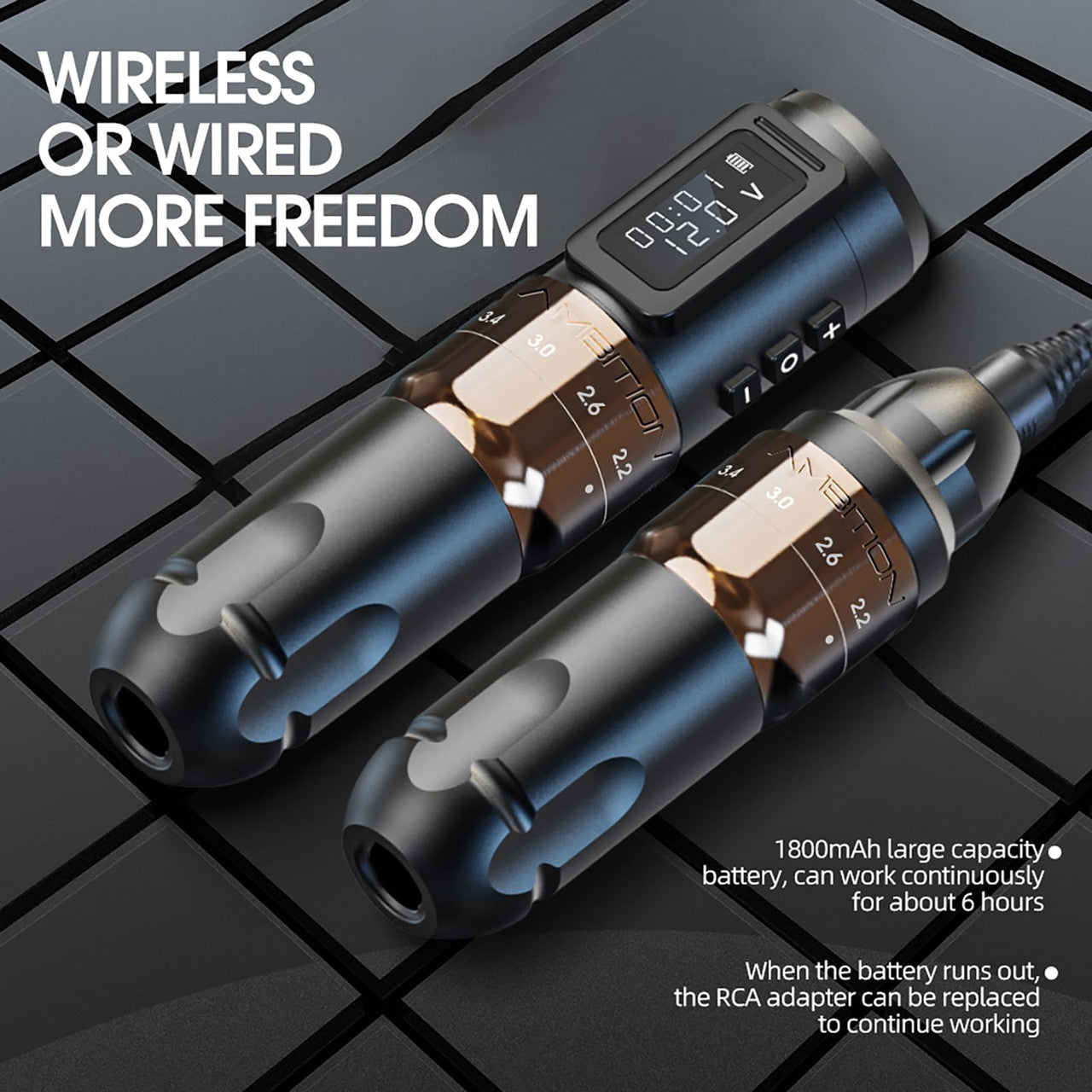 Ambition MARS-U Wireless Tattoo PMU Machine