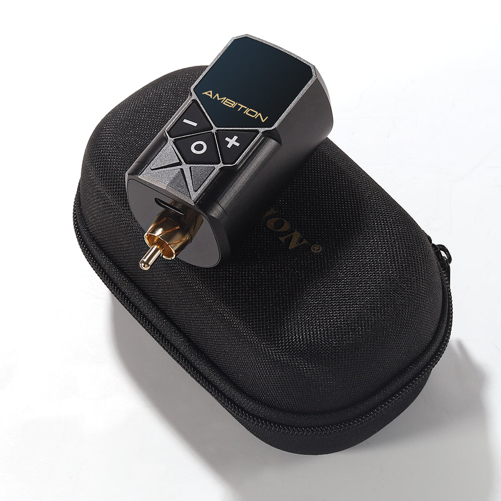 Ambition Kuark Mini Wireless Portable RCA Tattoo Power Supply 2400mAh