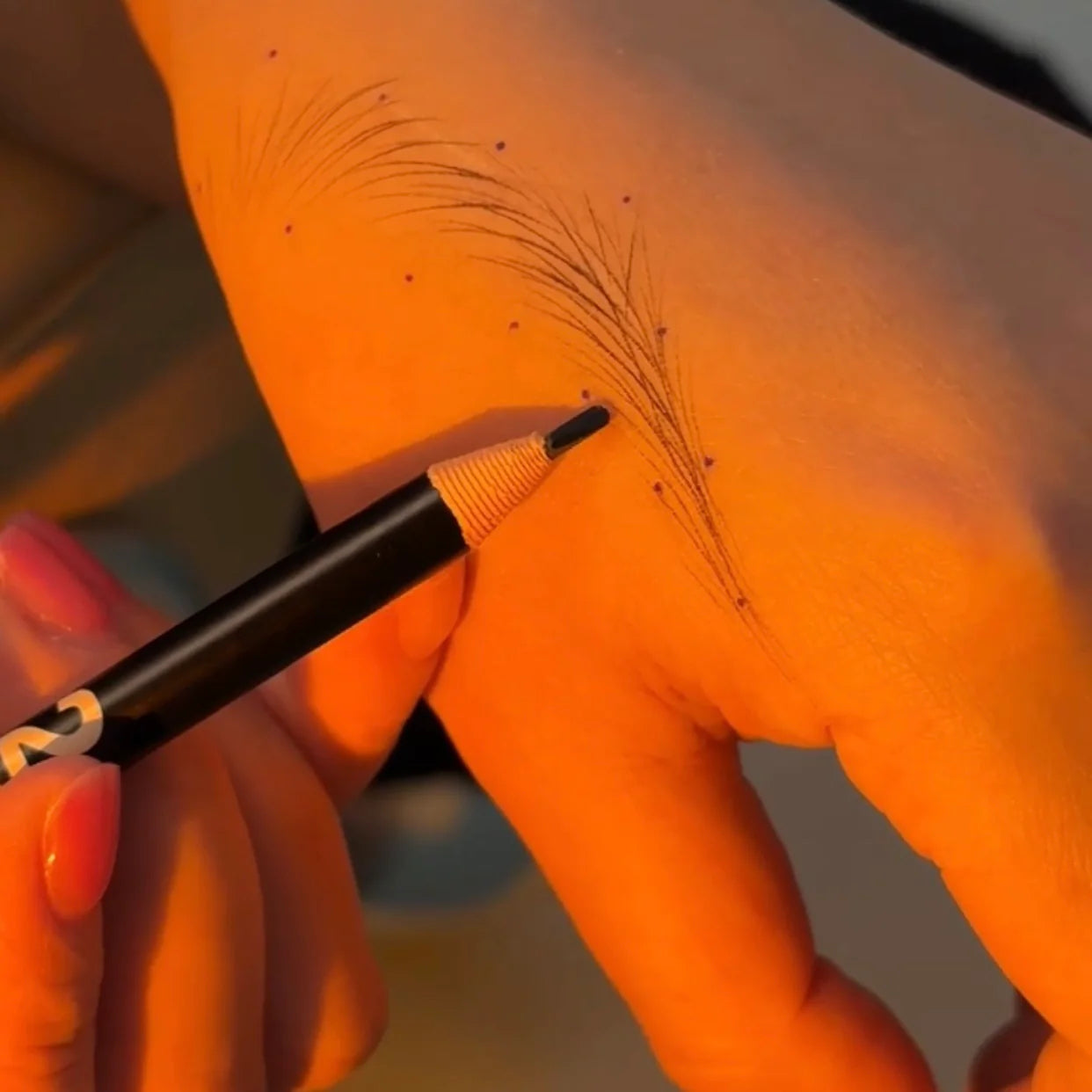 PMU Microblading Hairstroke 2mm Ultra-Slim Pencil (12Pcs)