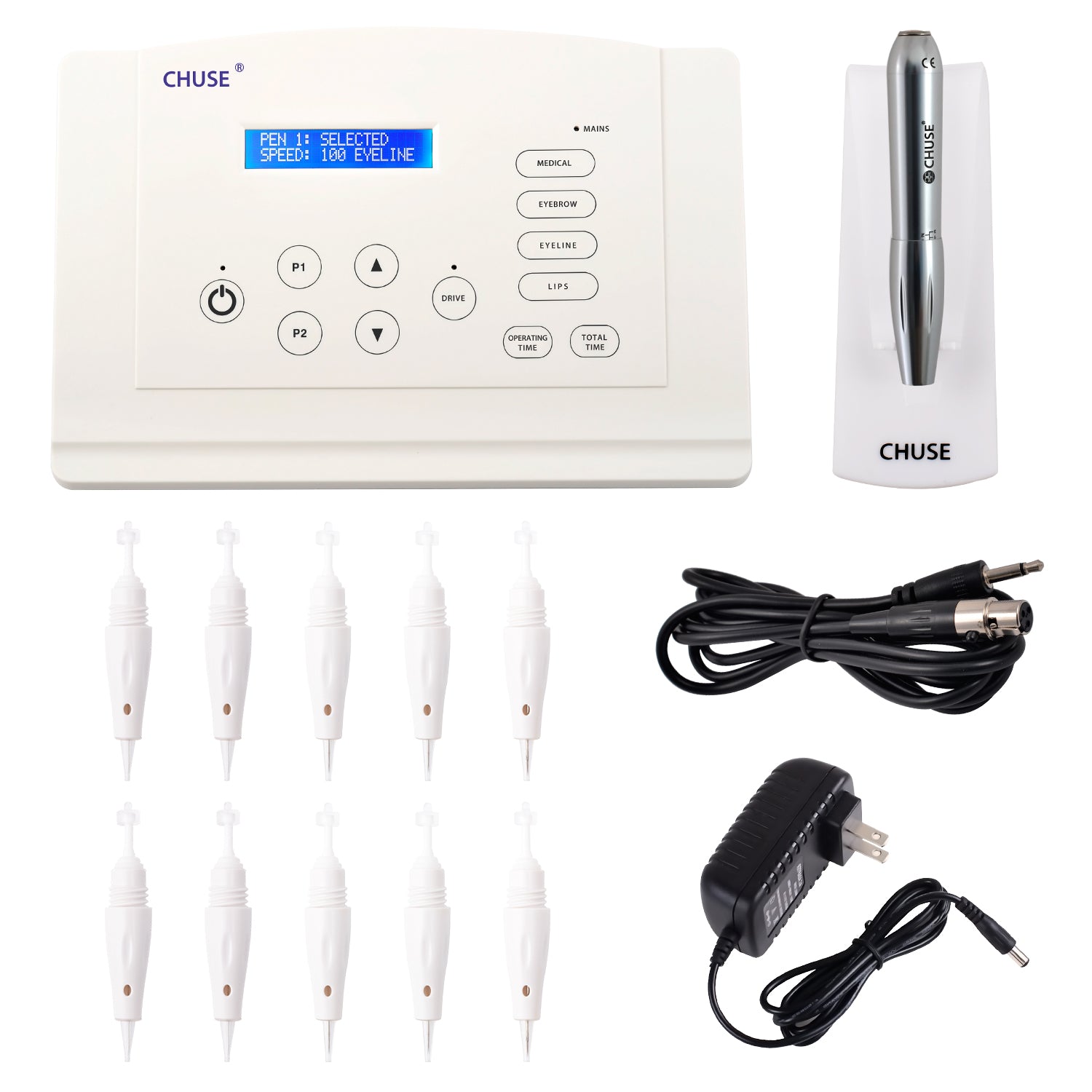 CHUSE C18/C5 Pro Tattoo PMU Machine Kit