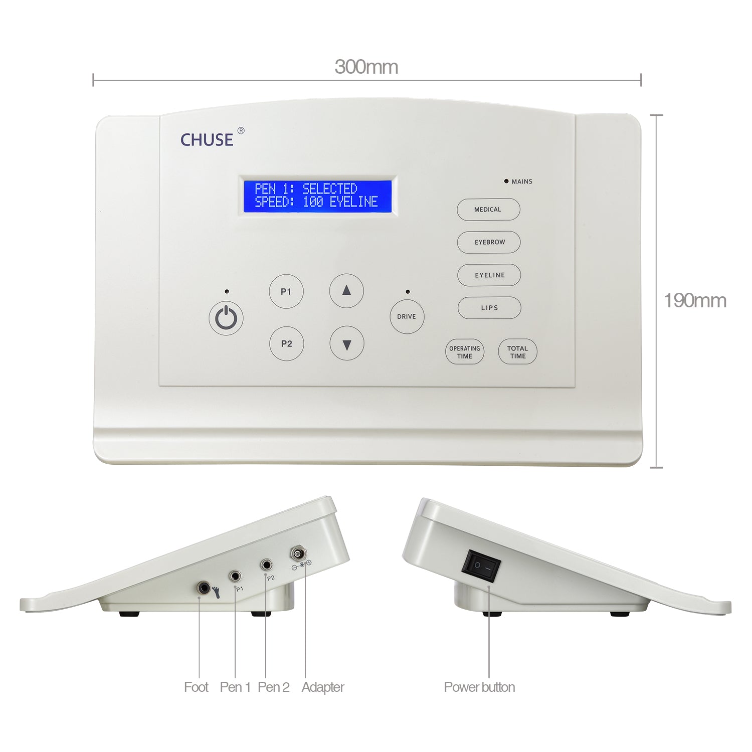 CHUSE C18 Pro Tattoo PMU Machine Kit