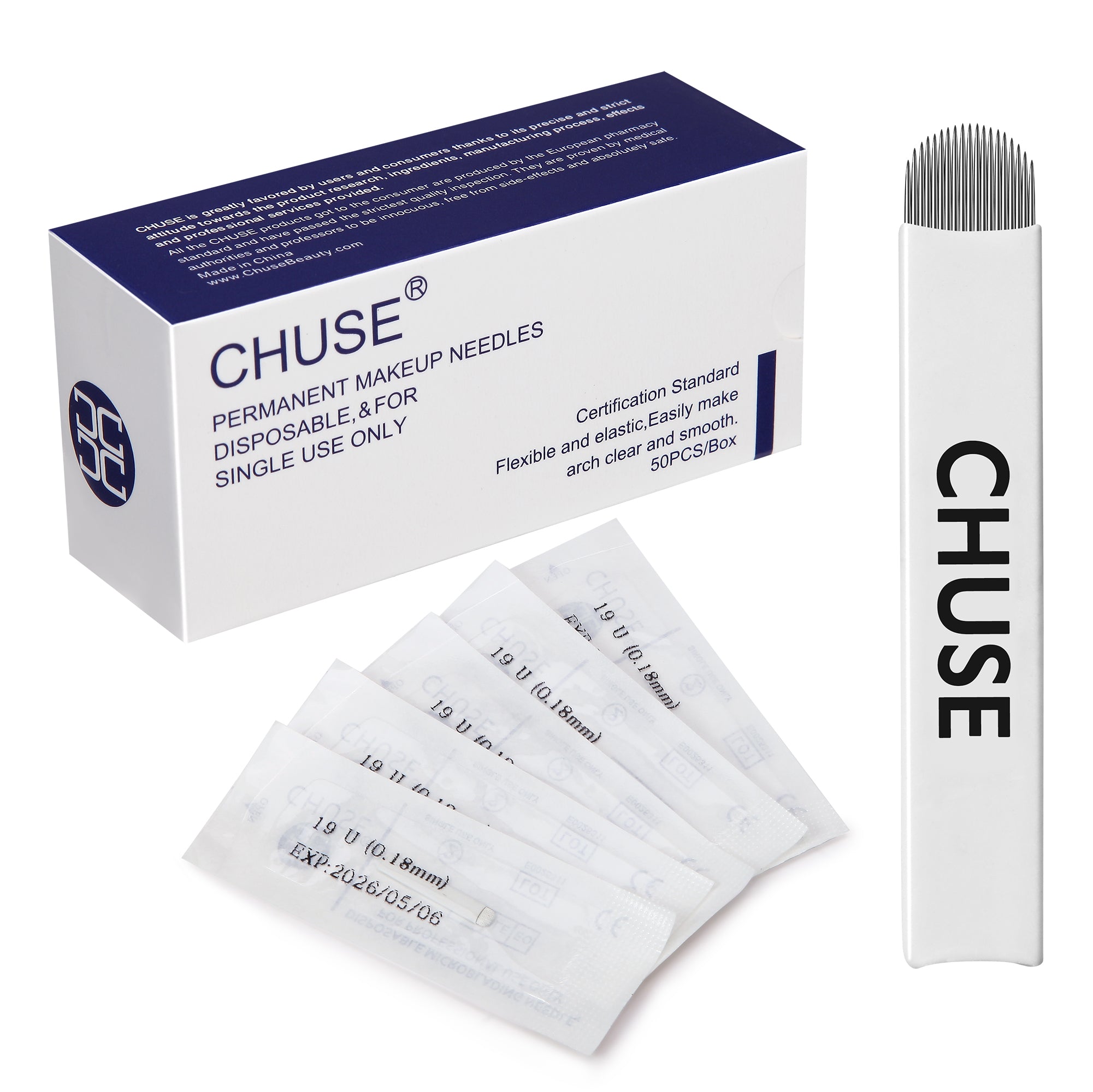 CHUSE 0.18mm 19U Mircoblading Needles (50Pcs)
