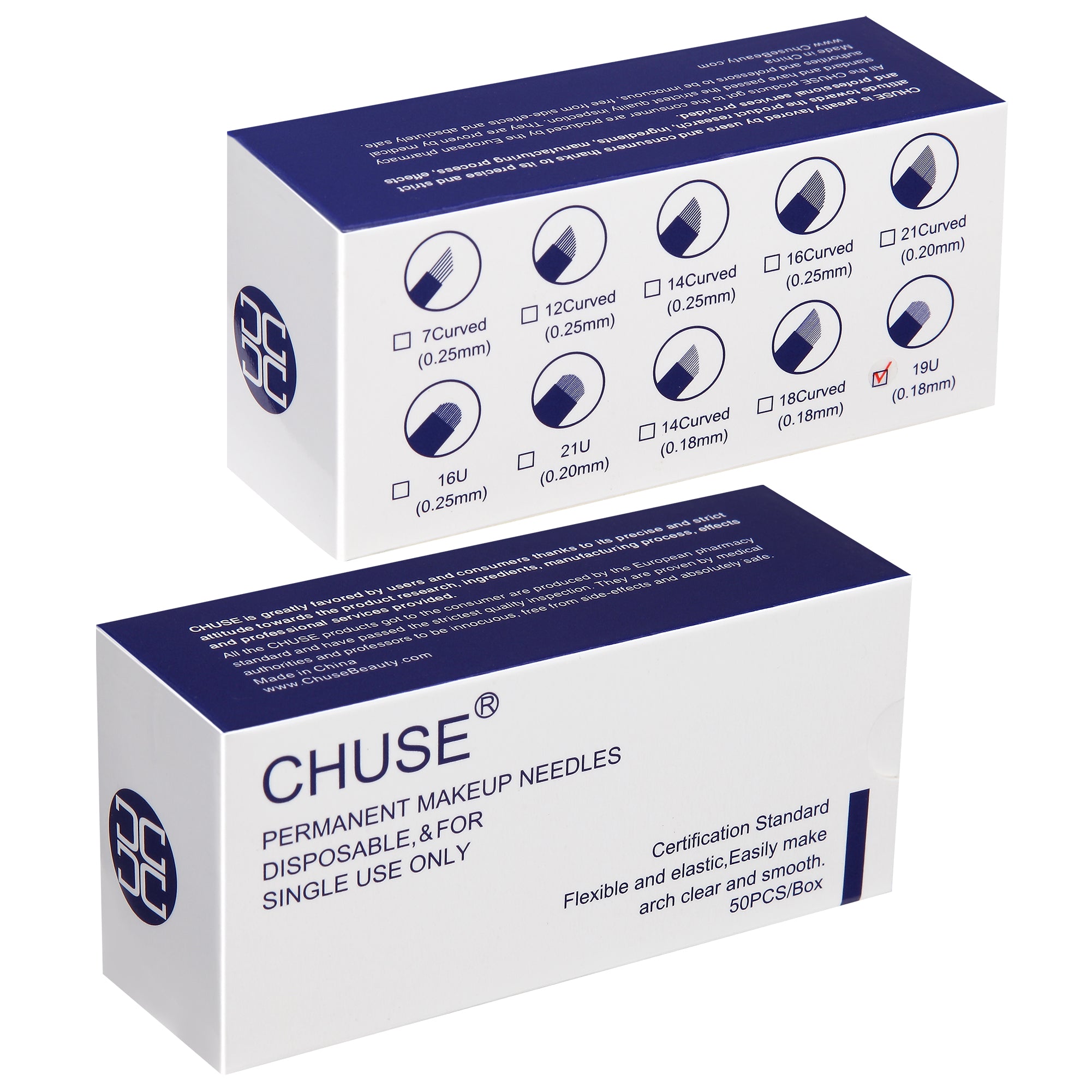 CHUSE 0.18mm 19U Mircoblading Needles (50Pcs)