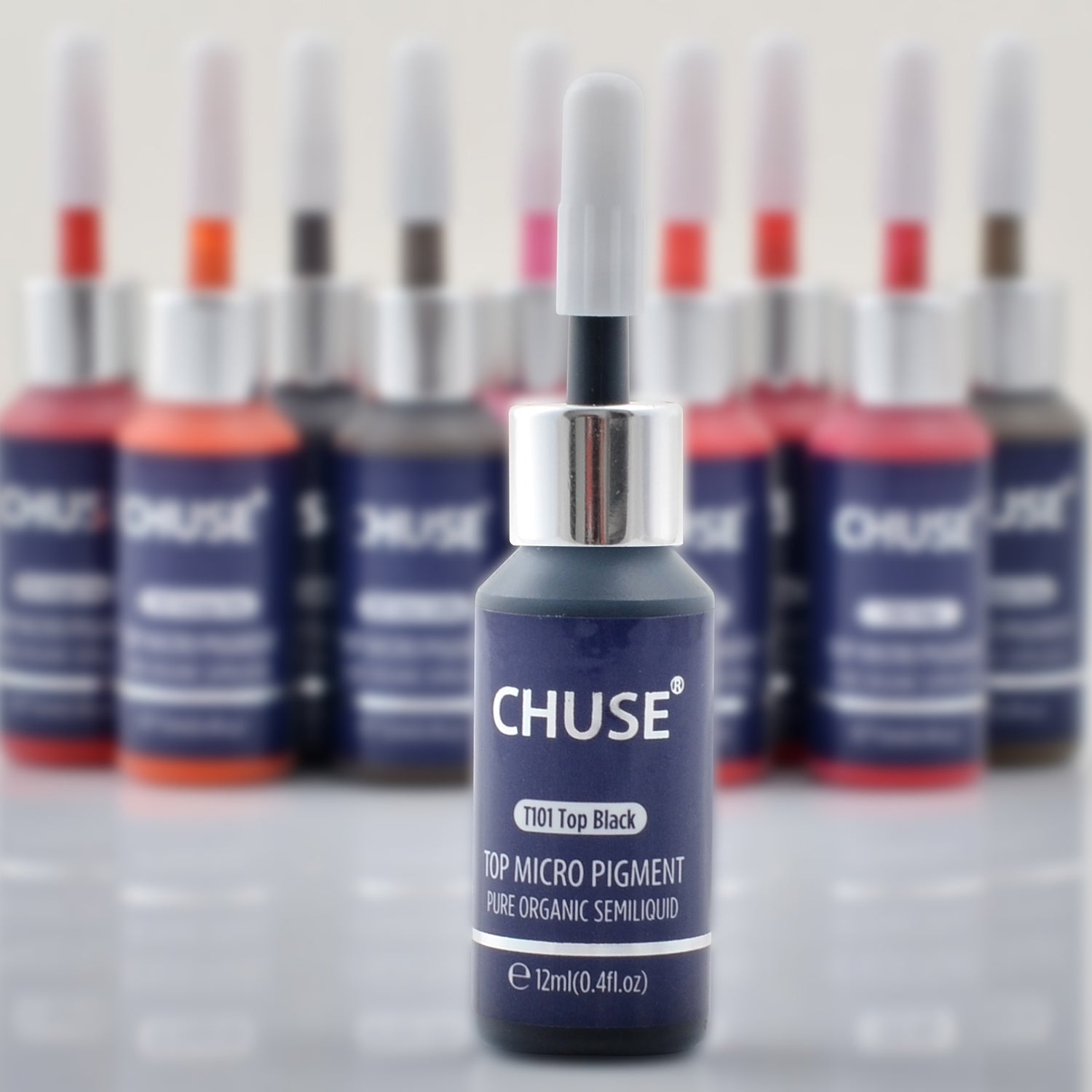 CHUSE PMU Eyeliner-Pigmente 0,4 oz/12ml (T101 Schwarz)