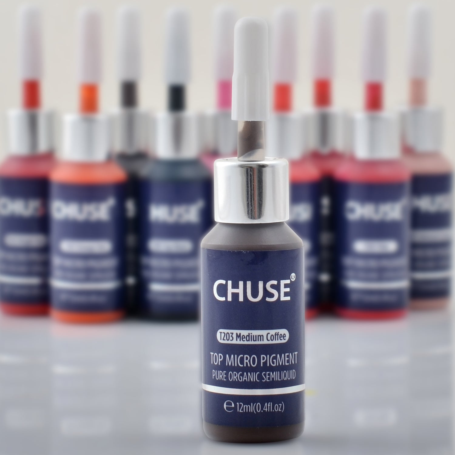 CHUSE PMU Eyebrow Pigments 0.4oz/12ml (T203 Medium Coffee)