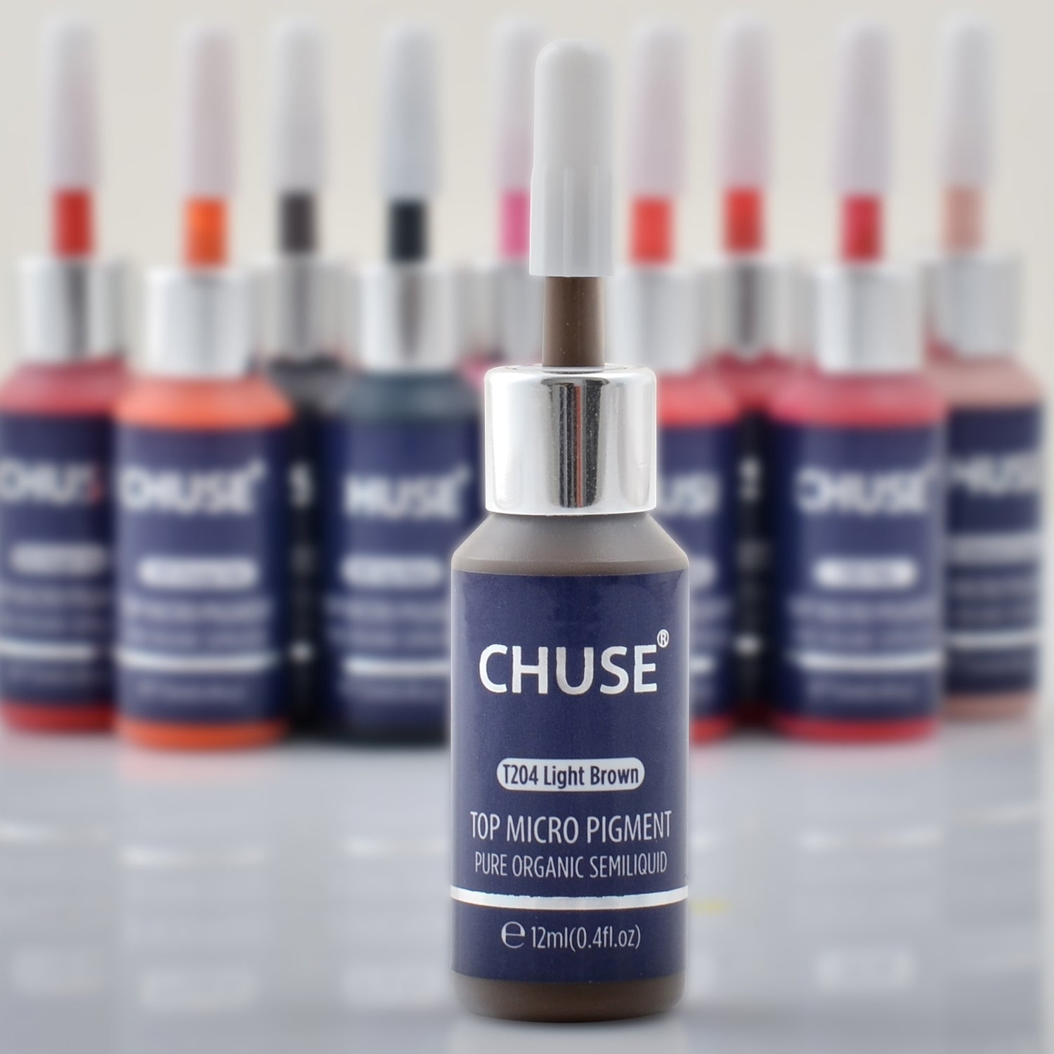 CHUSE PMU Eyebrow Pigments 0.4oz/12ml (T204 Light Brown)