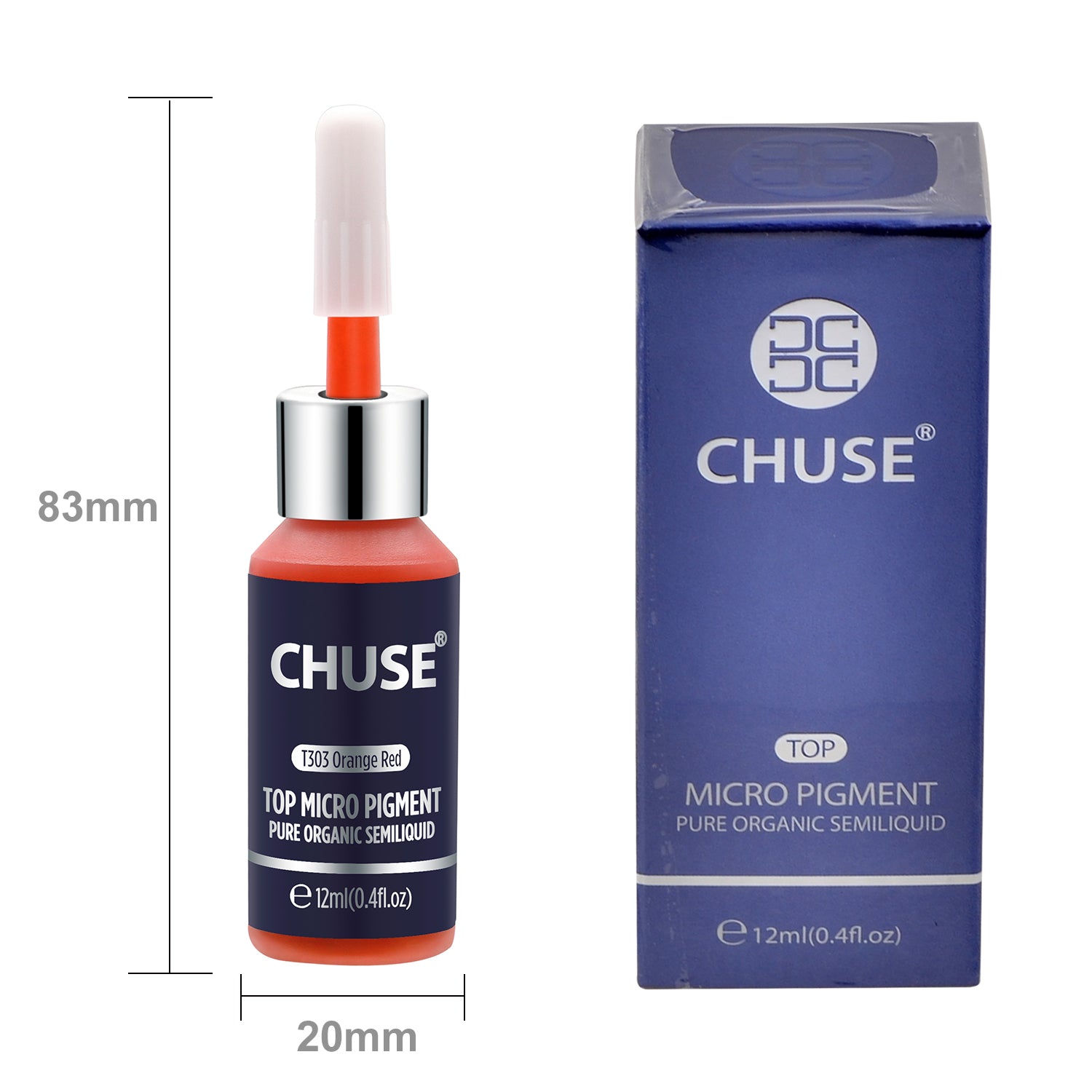Pigments pour les lèvres CHUSE PMU 0,4 oz/12 ml (T303 Orange Red)