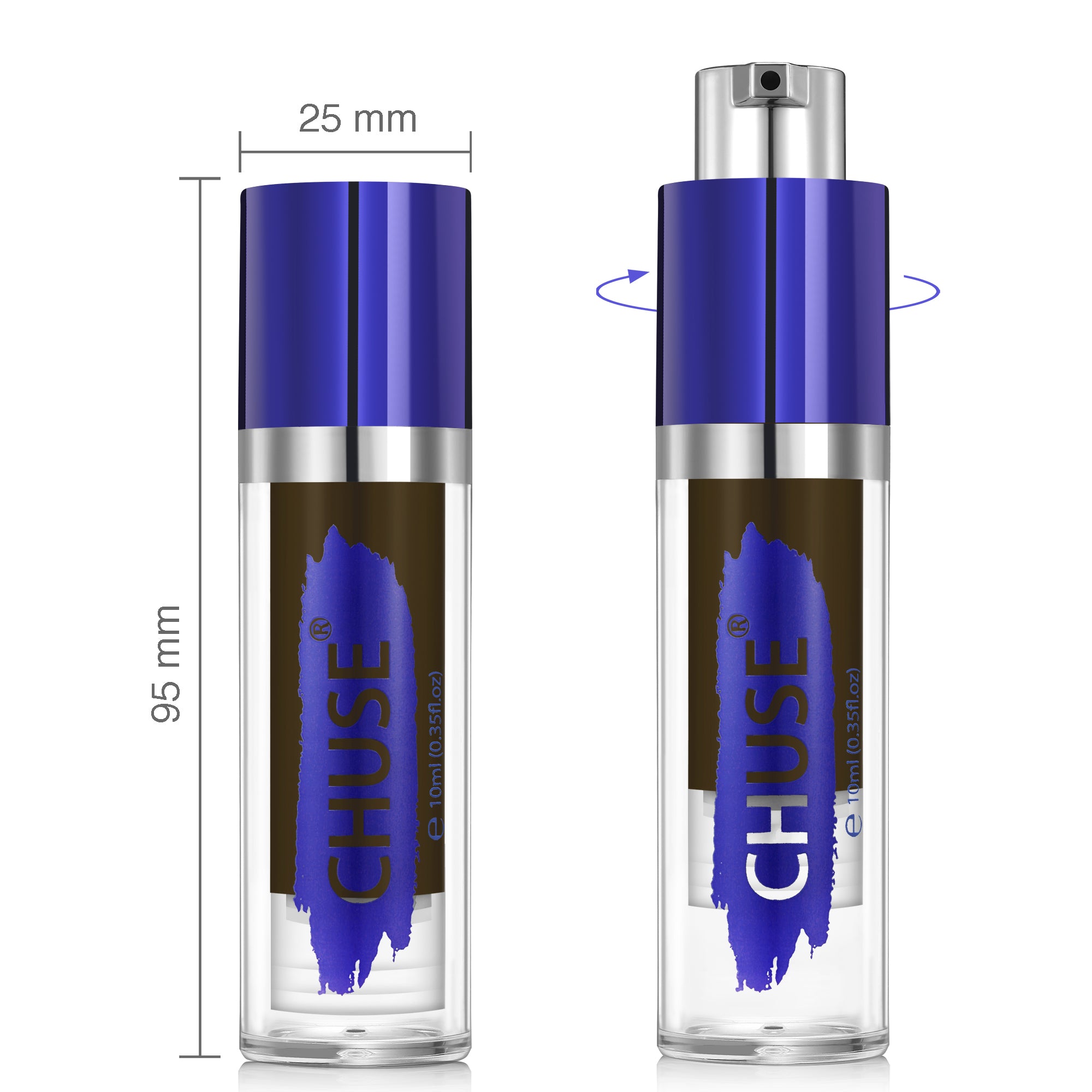 CHUSE PMU Augenbrauenpigmente 0,35 oz/10ml (L203 Schokoladenbraun)