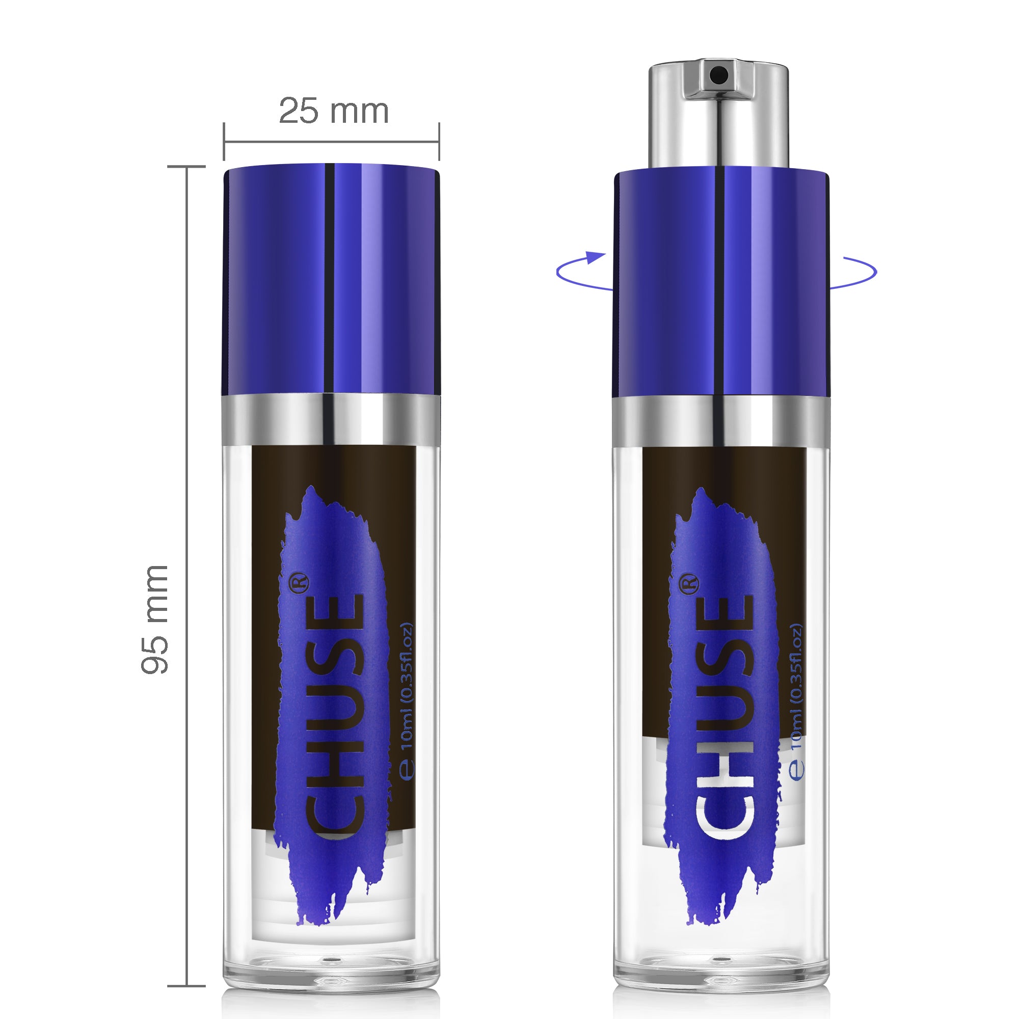 CHUSE PMU Augenbrauenpigmente 0,35 oz/10ml (L211 Schwarzbraun)