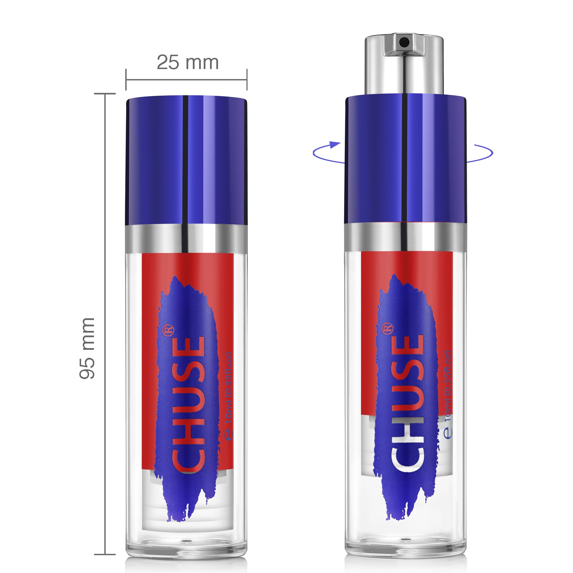 Pigments pour les lèvres CHUSE PMU 0,35 oz/10 ml (L301 Rouge rubis)