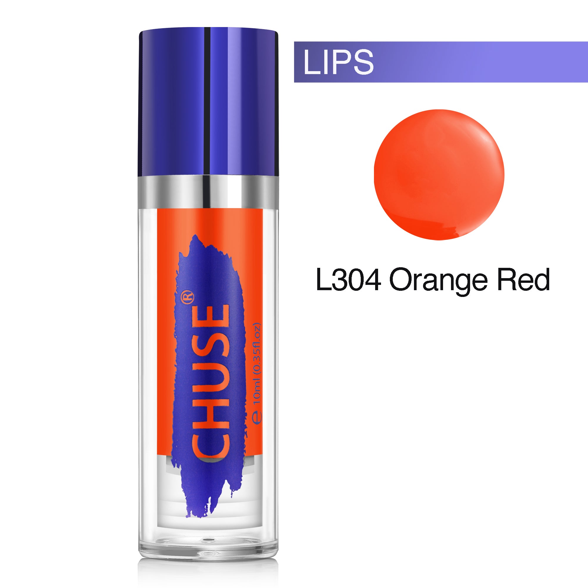 CHUSE PMU Lip Pigments 0.35oz/10ml (L304 Orange Red)