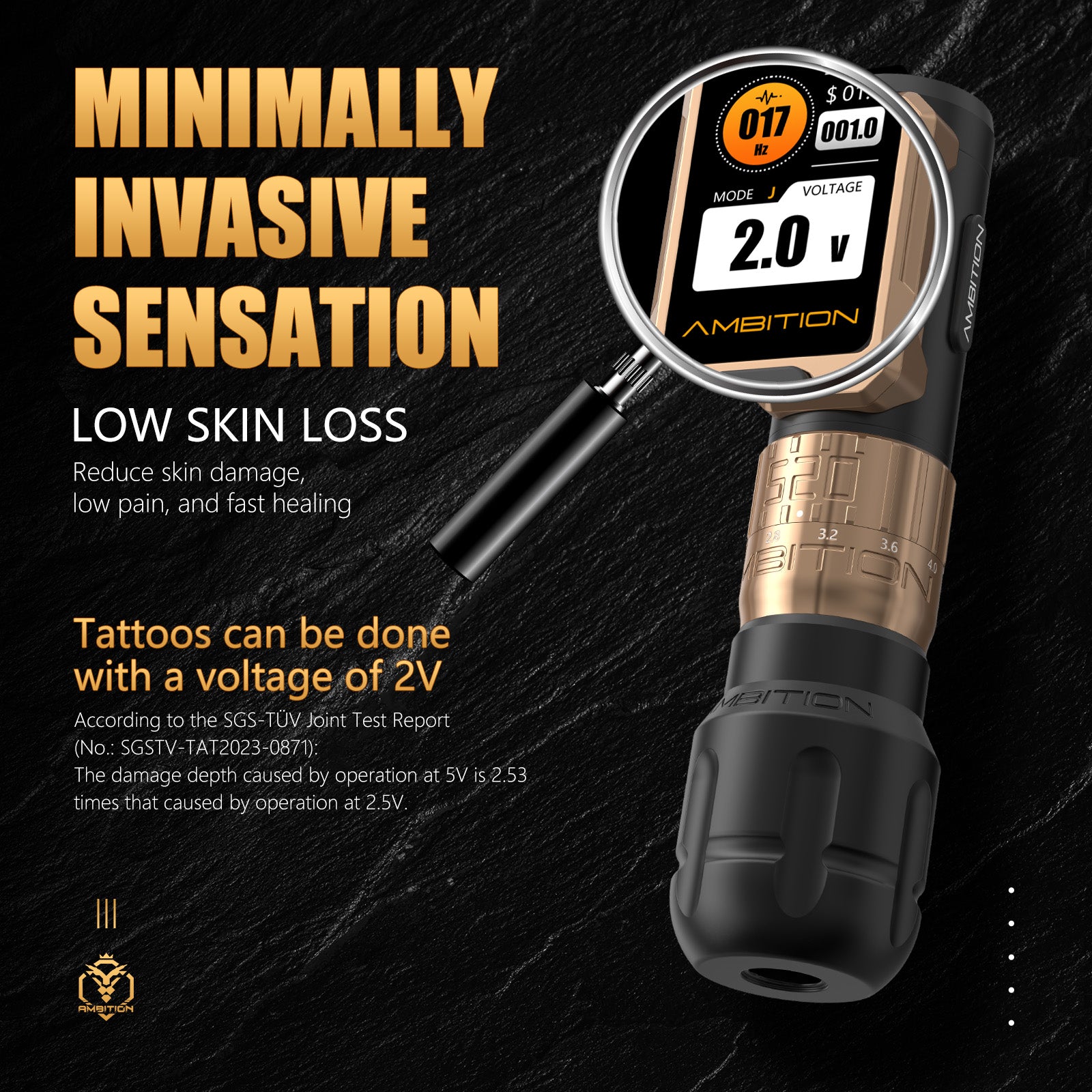 Ambition Soldier Pro 520 Wireless Tattoo PMU Machine