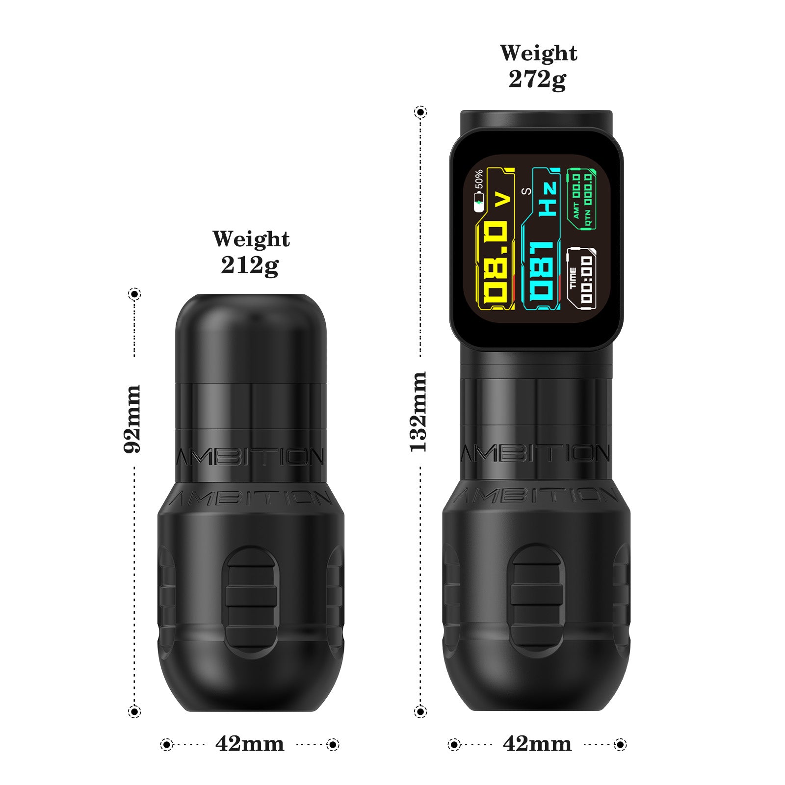 Ambition Zetton Wireless Tattoo Machine Straight Direct Drive System