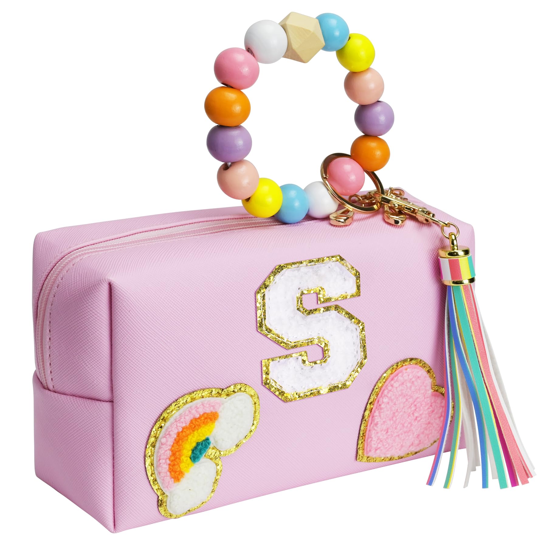 Birthday Gifts for Kids 4 5 6 7 8 9 10 11 12 year Old, Girl gifts Skin Care, Letter Pouch Cosmetic Toiletry Bag, Personalized Gift for Girl, Gift Bags