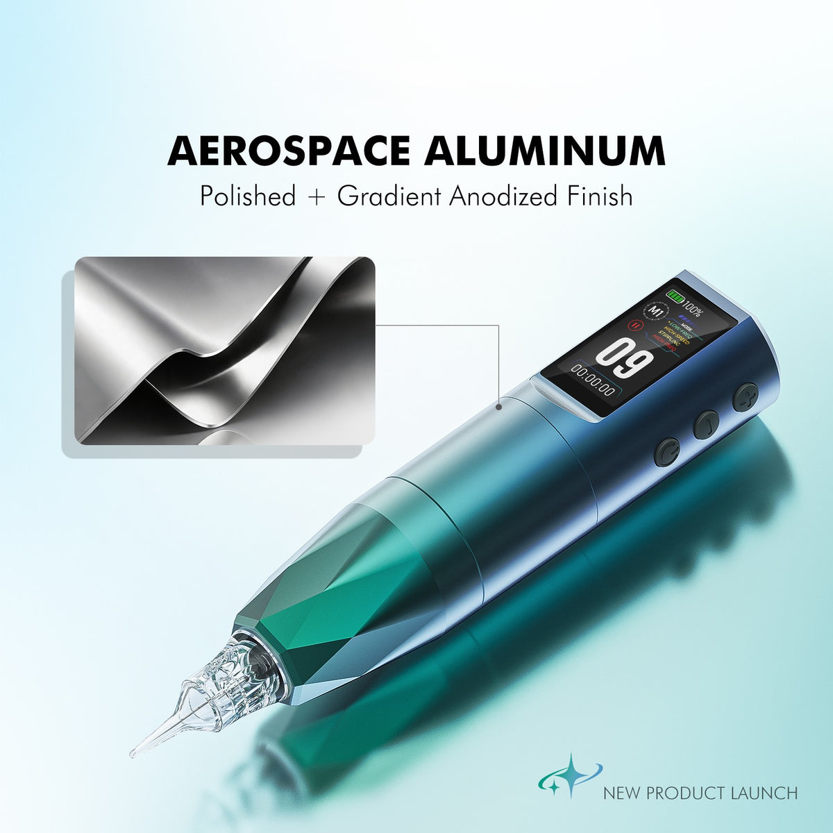 CHUSE Aurora Wireless Multi-Frequency Tattoo PMU Machine