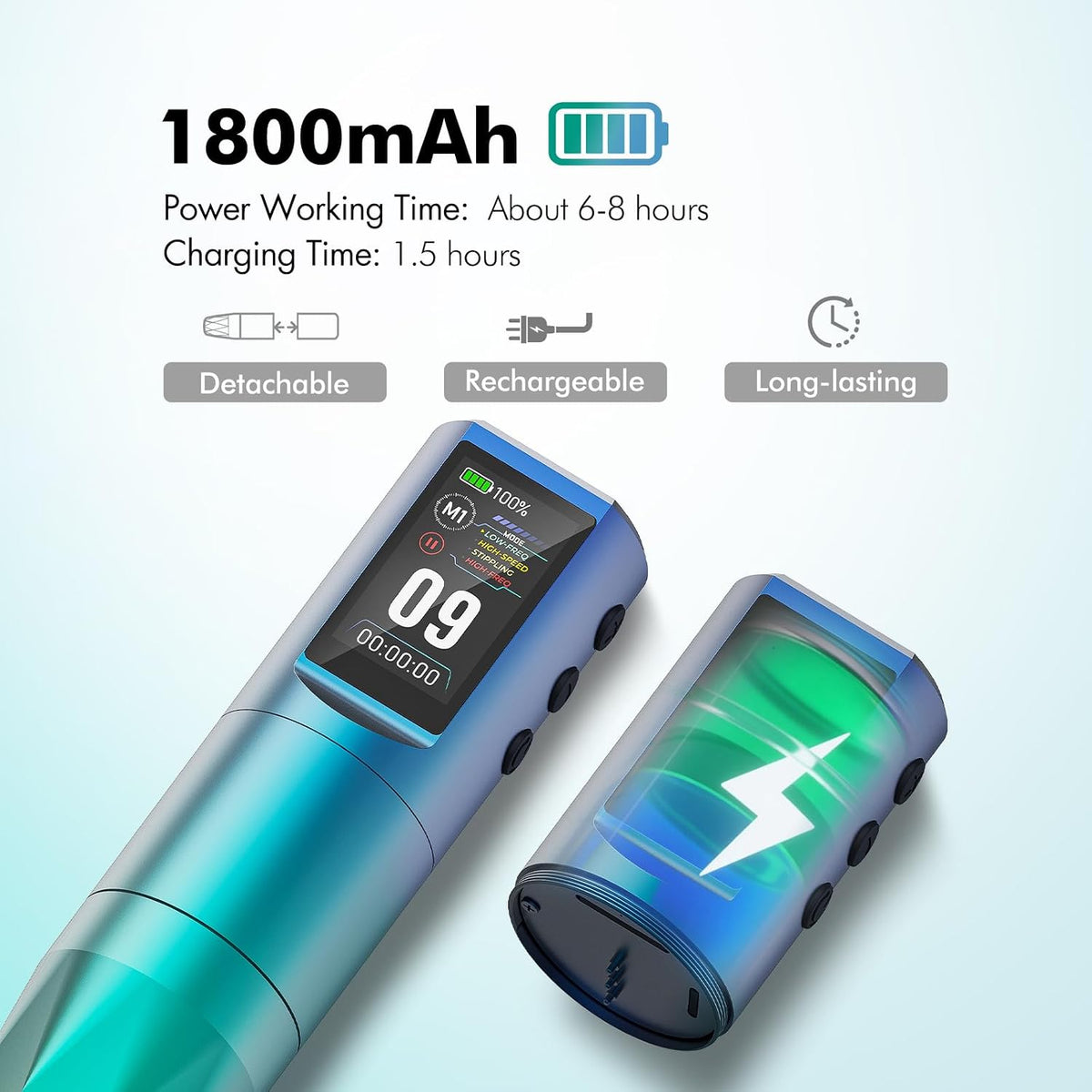 CHUSE Aurora Wireless Multi-Frequency Tattoo PMU Machine