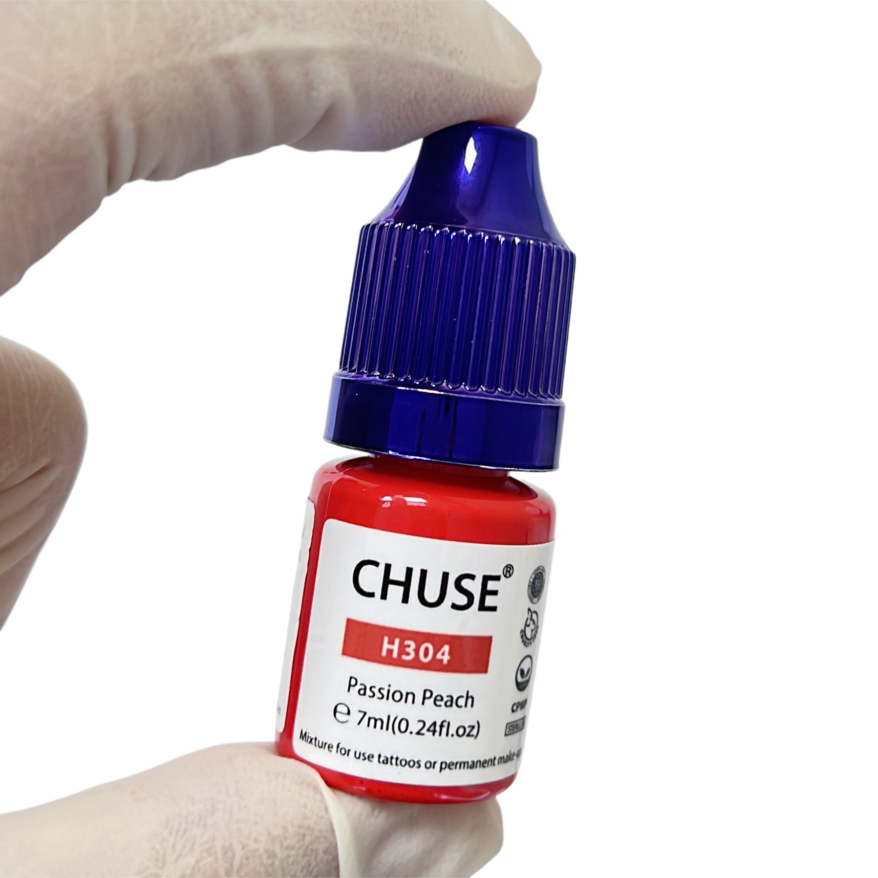 CHUSE PMU Hybrid Liquid Lips Pigments Shades 0.24oz/7ml (H304 Passion Peach)