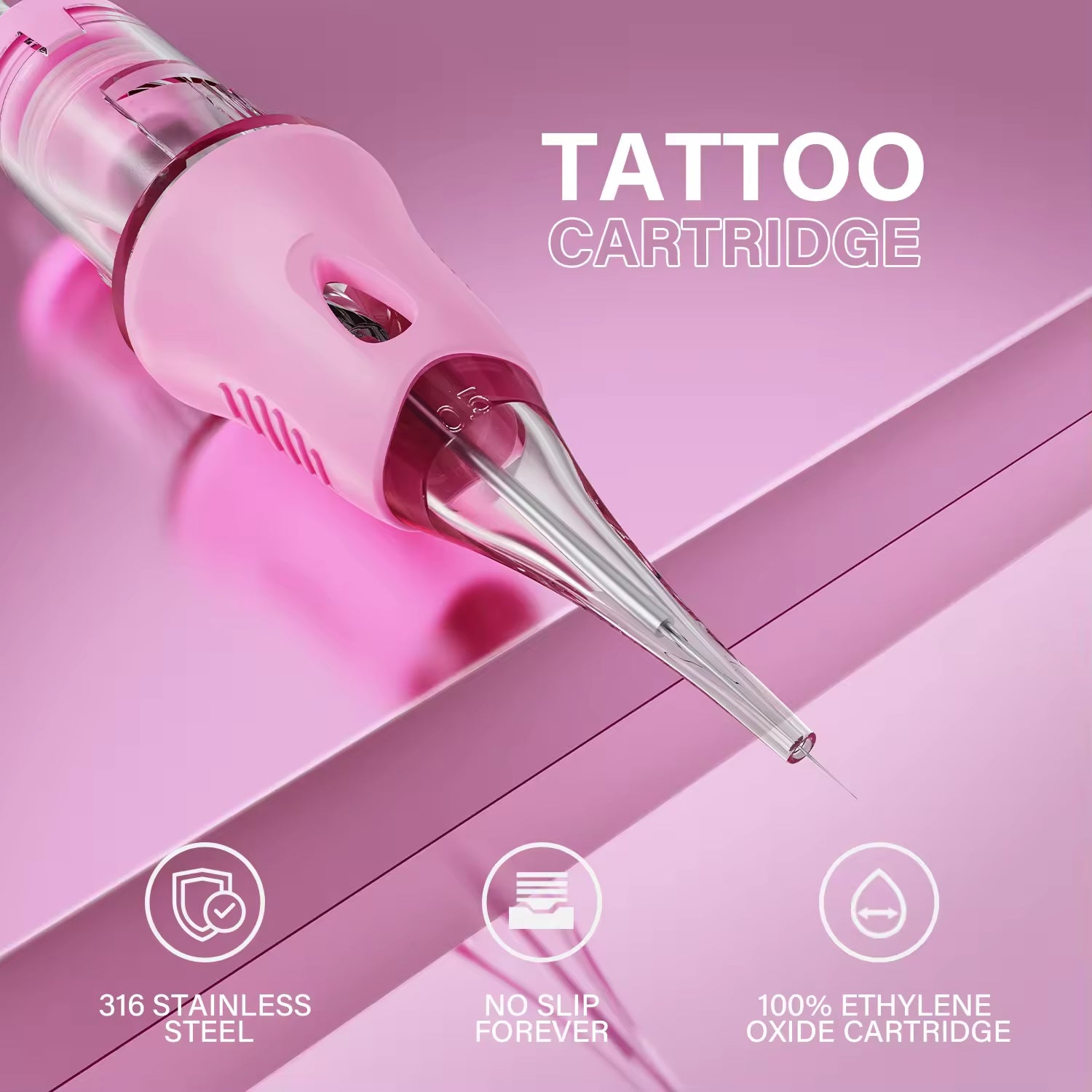 CHUSE V6 Pink Tattoo PMU Cartridges Needles (10Pcs)