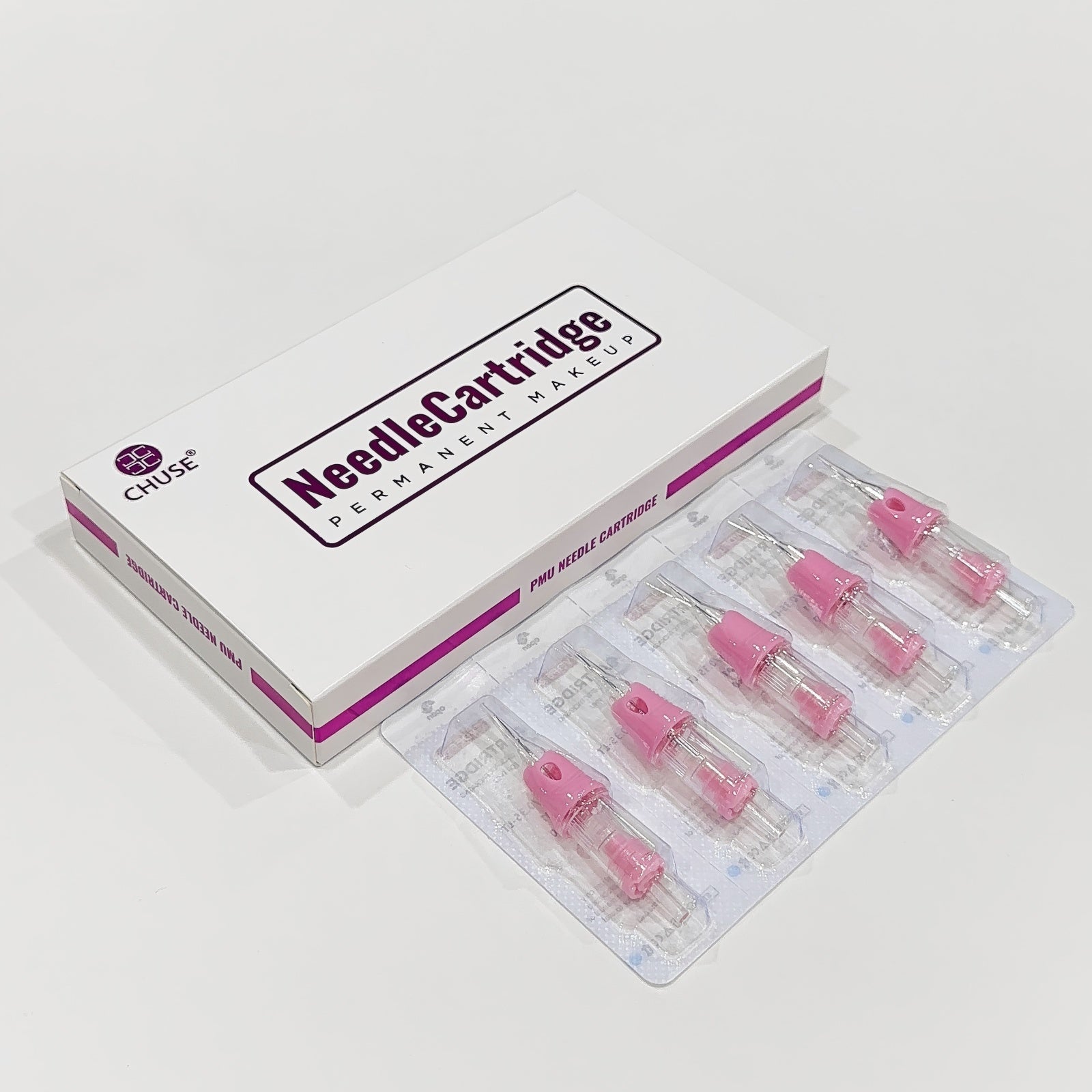 CHUSE V6 Pink Tattoo PMU Cartridges Needles (10Pcs)