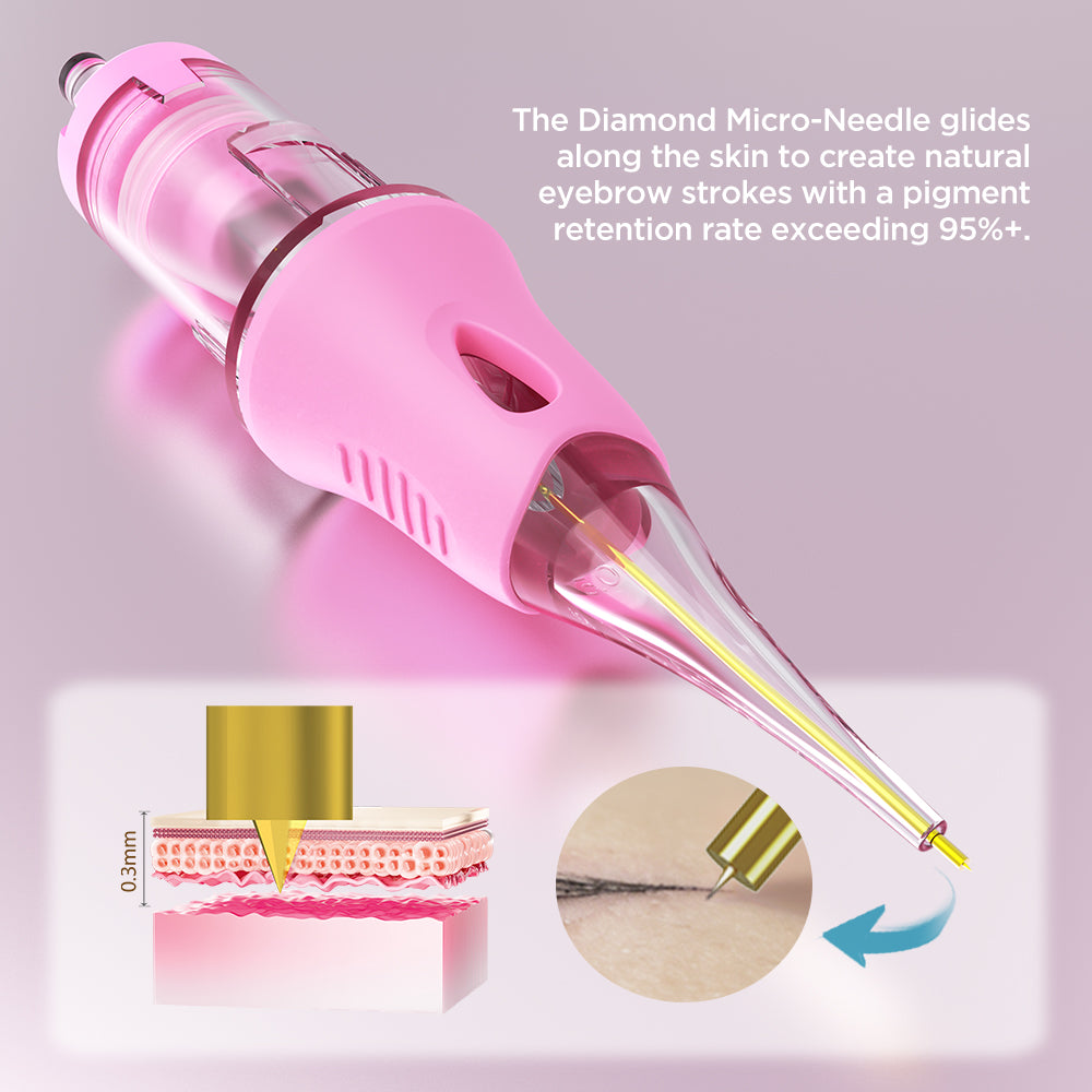 Cartouches d'aiguilles de tatouage PMU CHUSE V6 Pink (10 pièces)