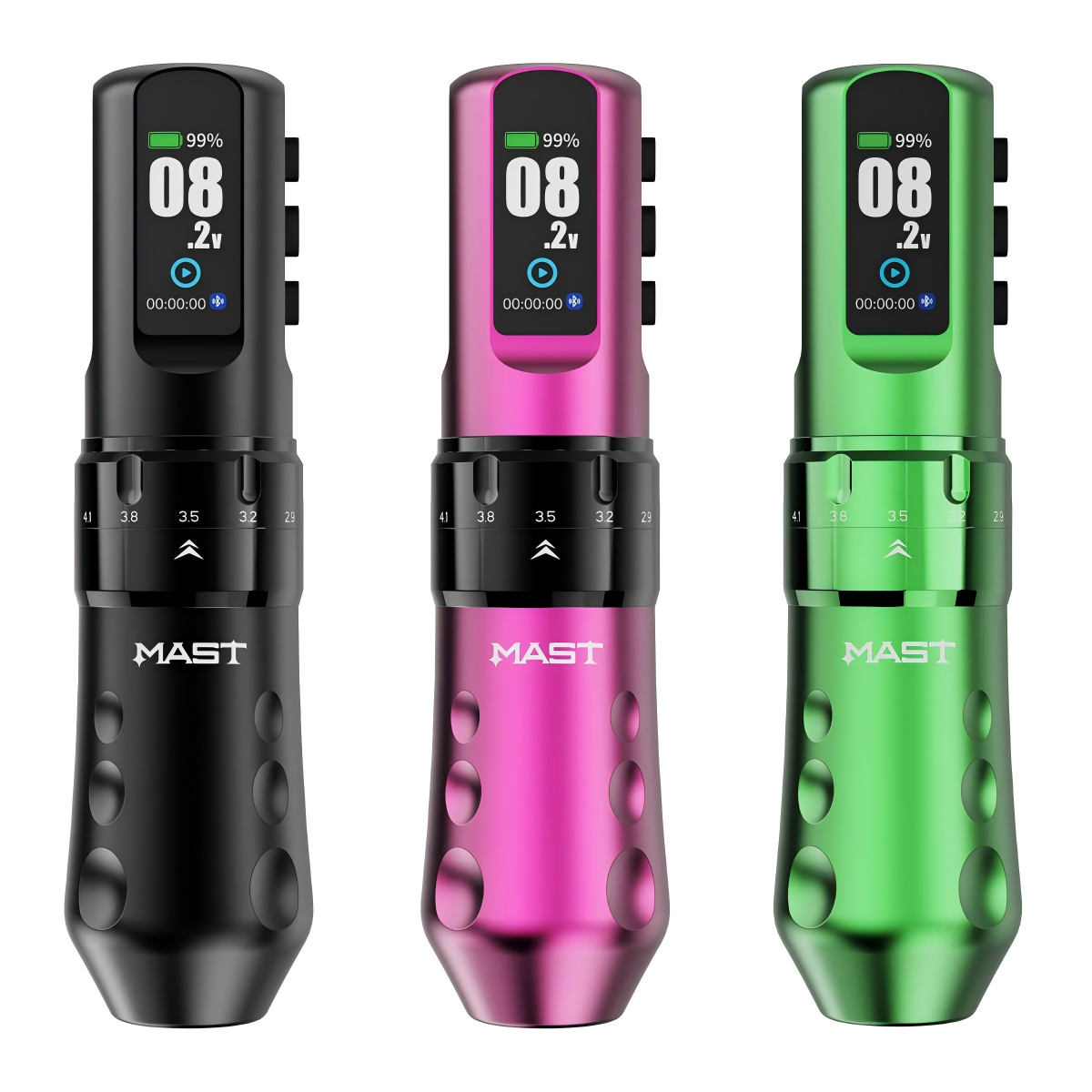 Dragonhawk Wireless Tattoo Pen Machine 2.5-4.5MM Strokes Length | Mast Flip 4 Pro ( With RCA Adapter)