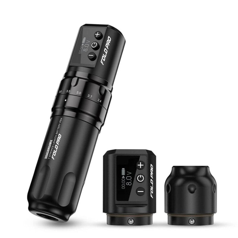 Dragonhawk Wireless Tattoo Pen Machine with 7 Stroke Length | Fold Pro
