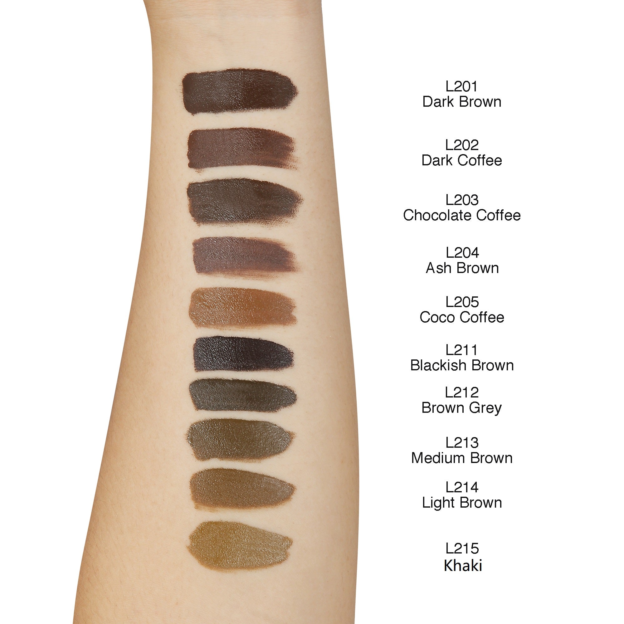 CHUSE PMU Eyebrow Pigments 0.35oz/10ml (L213 Medium Brown)