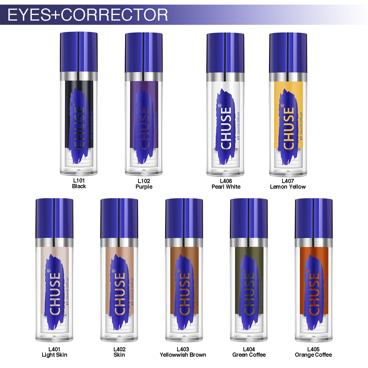 CHUSE PMU Mixing Corrector Pigments 0.35oz/10ml (L403 Yellowish)