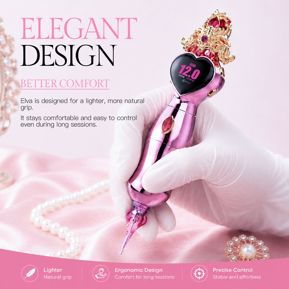 Faviamo Elva | Lightweight Aesthetic Tattoo Machine Designed for Artists