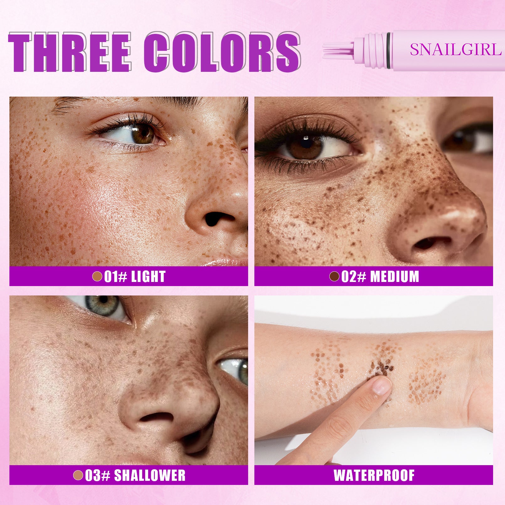 Freckle Stamp – No Makeup Experience Needed, Easily Create Real And Natural Freckles In Seconds, Long-Lasting, Waterproof, All-Day Wear | Gentle Skin-Friendly Formula For Sensitive Skin