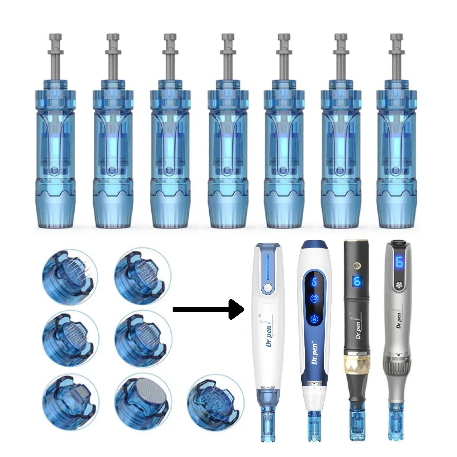 Dr. Pen M8S / A8S / A9 / A11 Cartridges (10Pcs) – Sterile