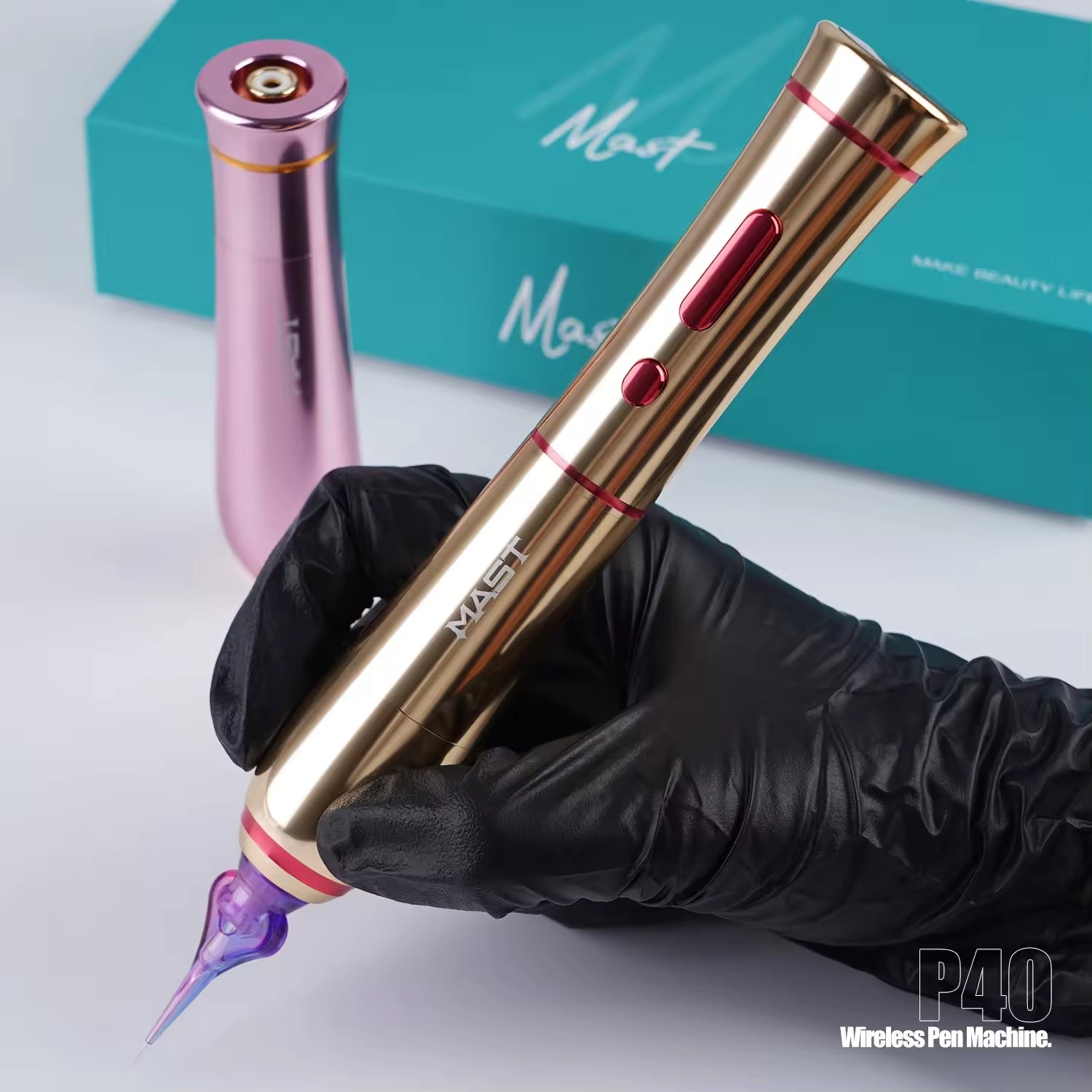 Dragonhawk Mast P40 Wireless Tattoo Pen Machine with 2.5MM Stroke Permanent makeup