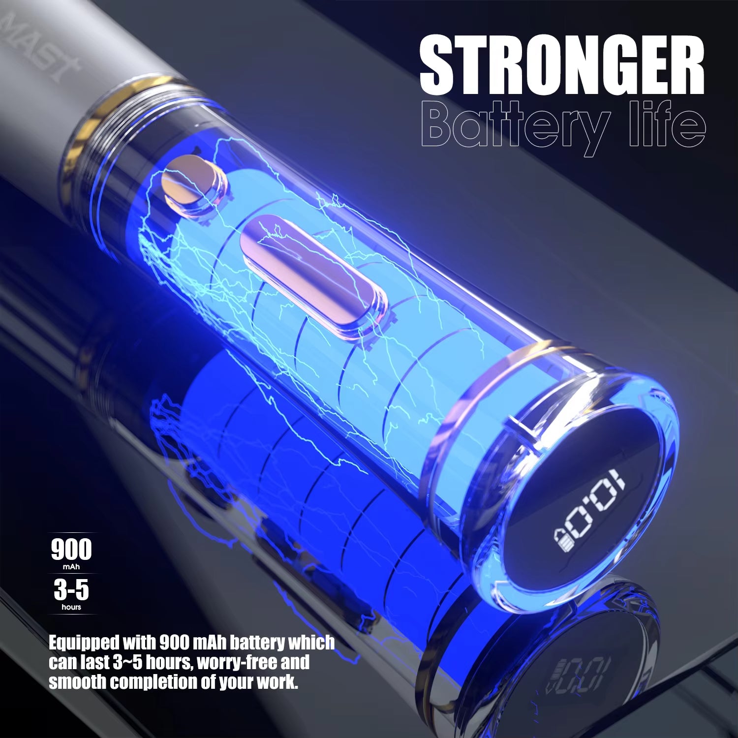 Dragonhawk Mast P40 Wireless Tattoo Pen Machine with 2.5MM Stroke Permanent makeup