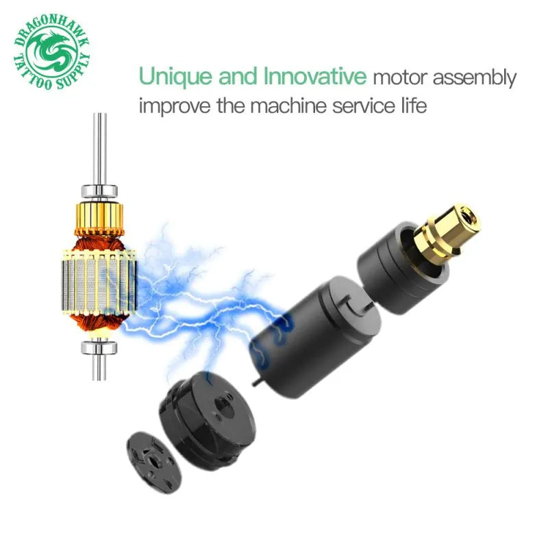 Dragonhawk Mast P10 Rotary Pen Machine for Permanent Makeup SMP Cartridge Tattoo Gun