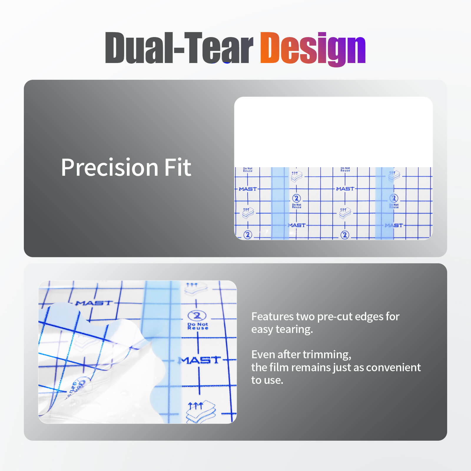 Mast Tattoo Aftercare Wrap Dual-Tear Tattoo Protection Film