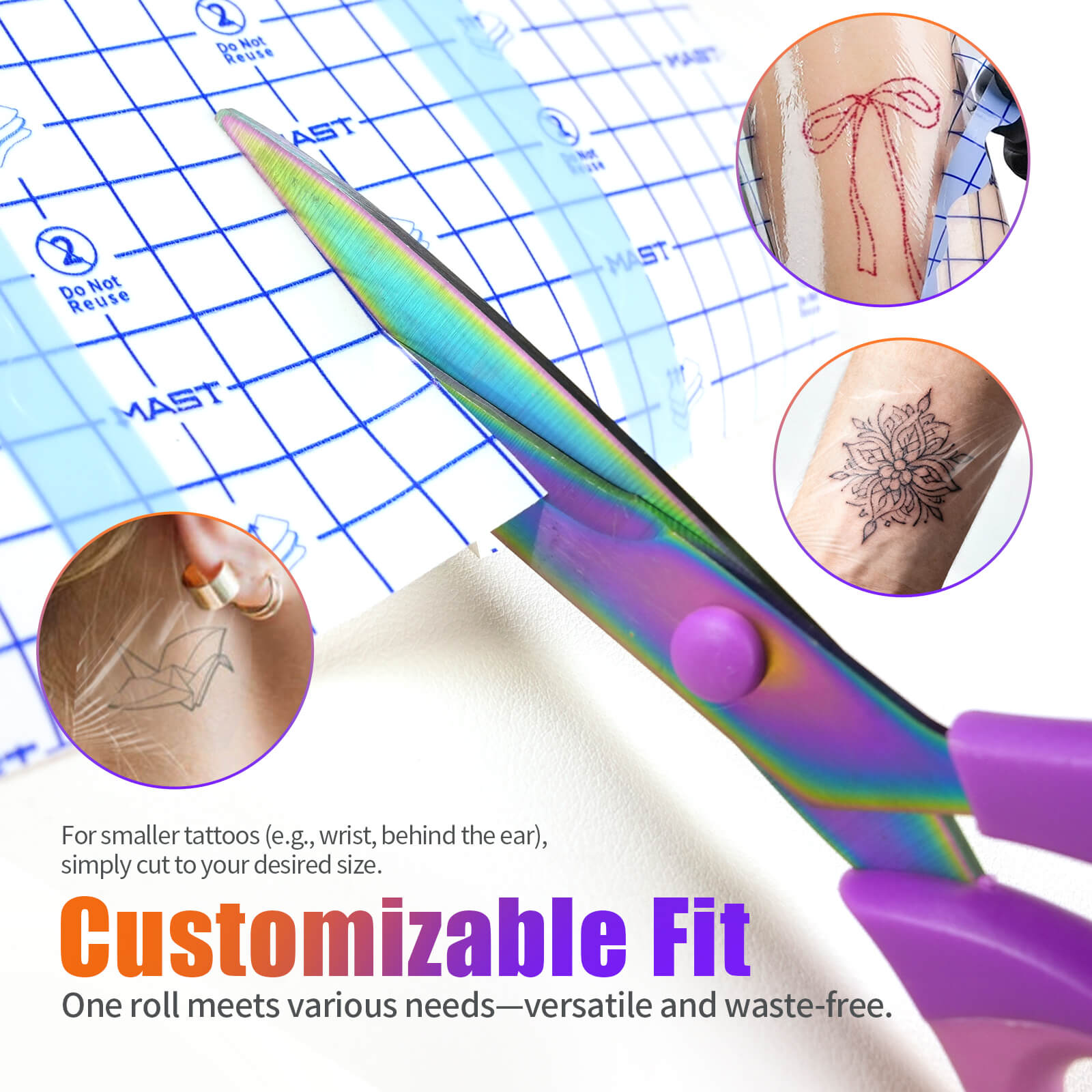 Mast Tattoo Aftercare Wrap Dual-Tear Tattoo Protection Film