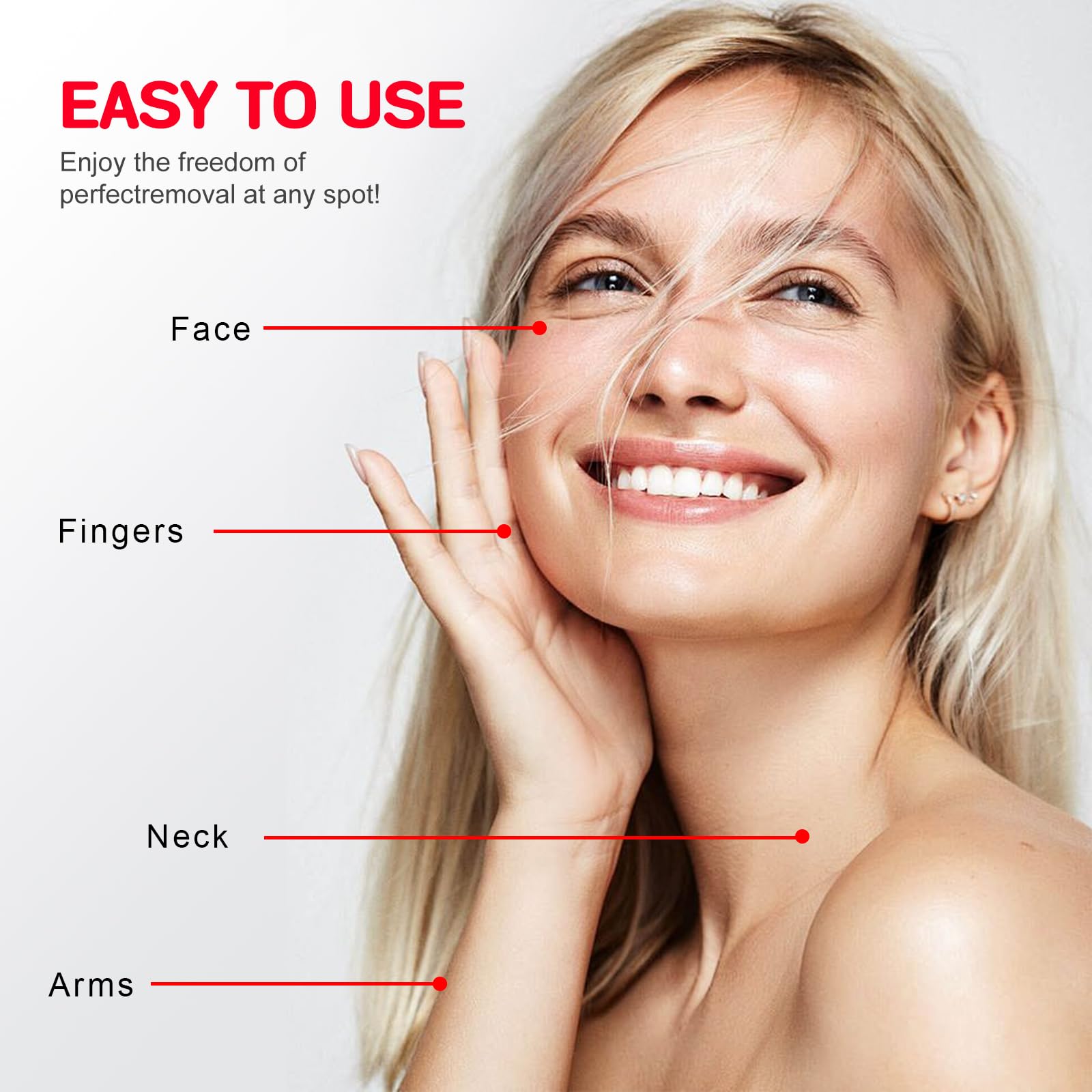 Painless Electric Facial Hair Remover for Women