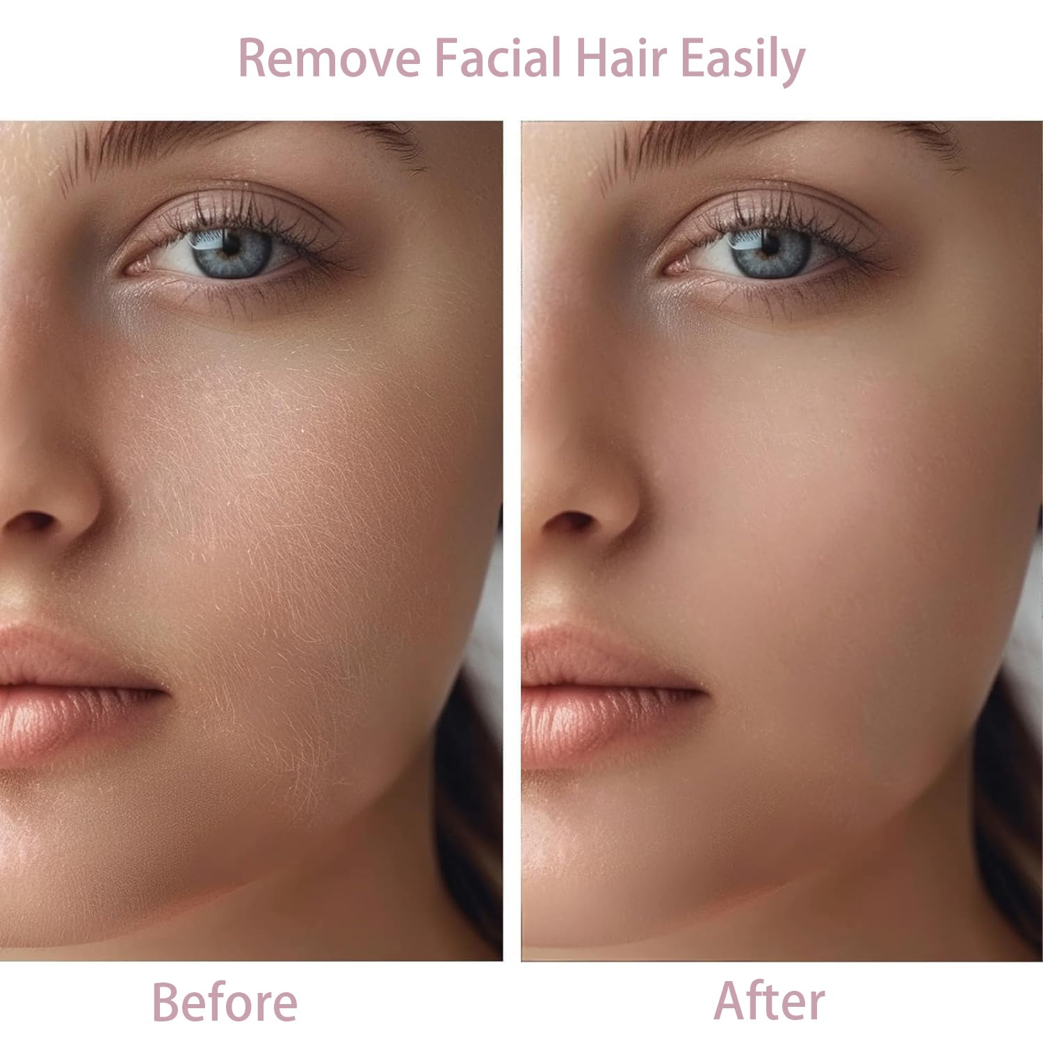 Painless Electric Facial Hair Remover for Women