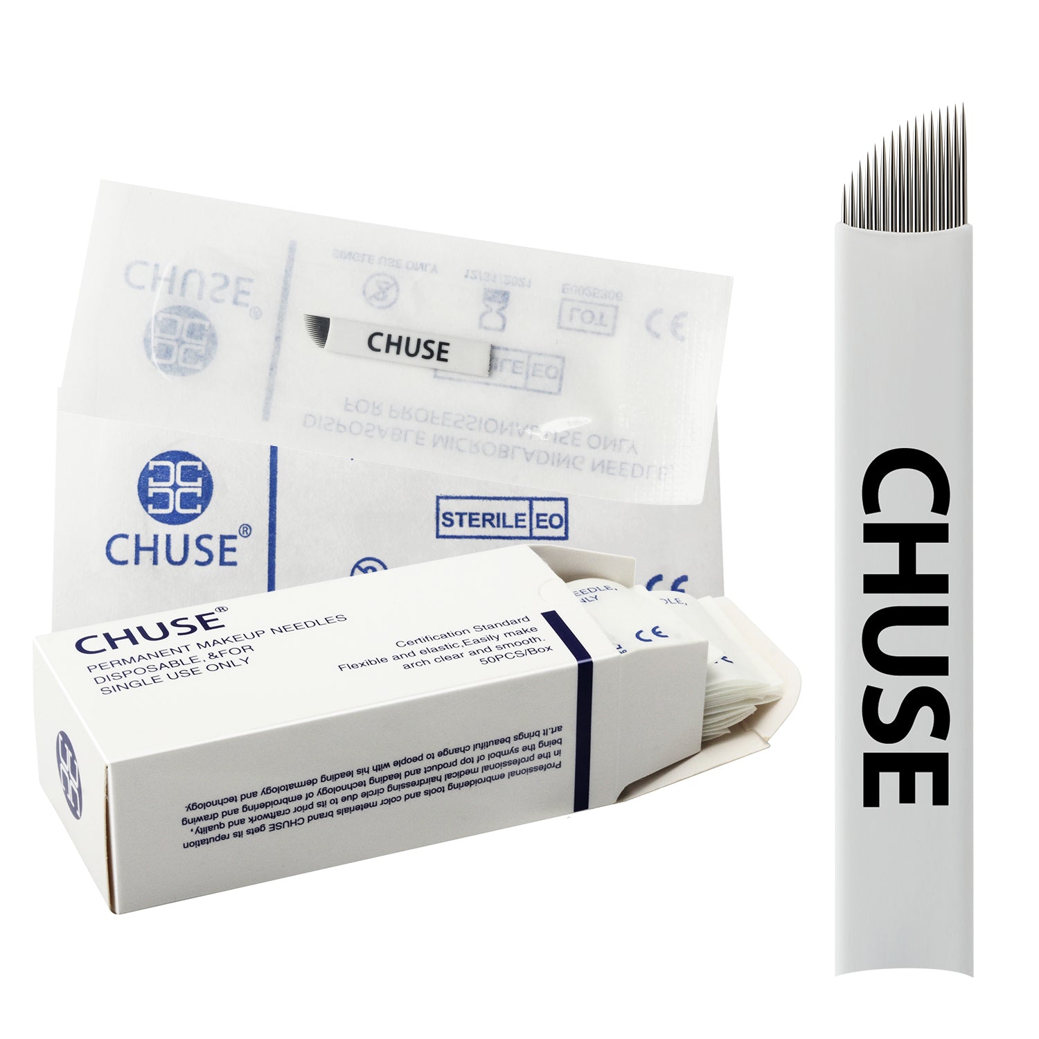 CHUSE 0.25mm 16 Curved Mircoblading Needles (50Pcs)