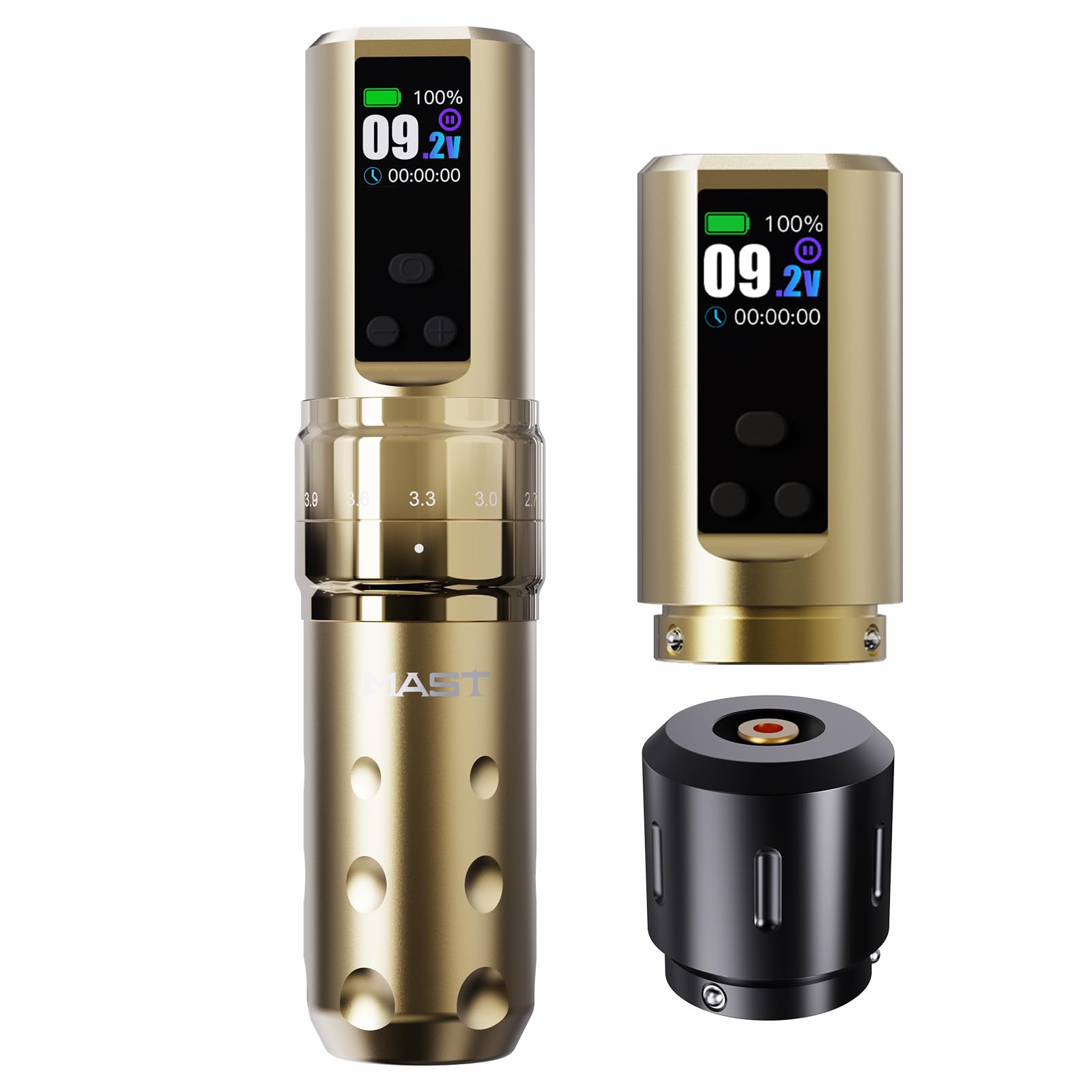 Dragonhawk Mast Fold2 Pro Wireless Tattoo Pen Machine 2.4-4.2MM Strokes Length