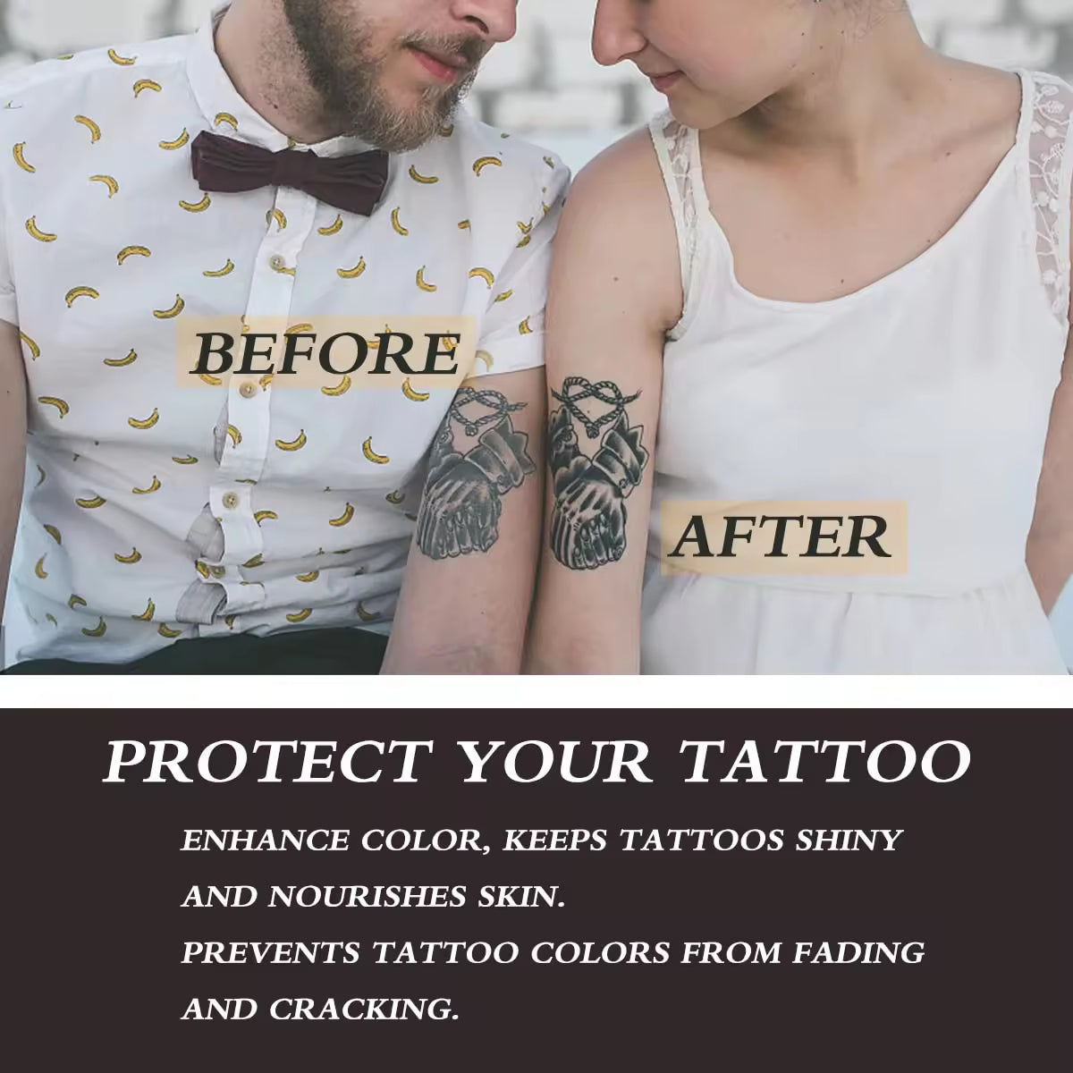 Tattoo Aftercare Butter Balm, 2.6 oz, Old & New Tattoo Moisturizer Healing Brightener for Color Enhance, Natural Organic Tattoo Cream
