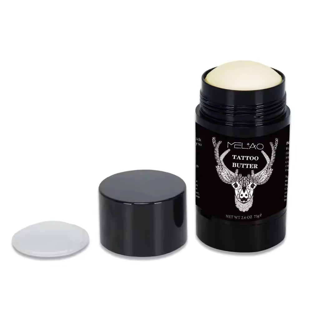 Tattoo Aftercare Butter Balm, 2.6 oz, Old & New Tattoo Moisturizer Healing Brightener for Color Enhance, Natural Organic Tattoo Cream