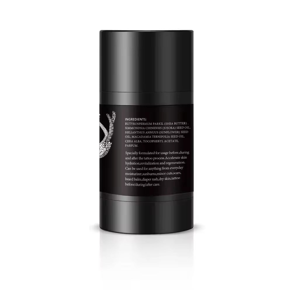 Tattoo Aftercare Butter Balm, 2.6 oz, Old & New Tattoo Moisturizer Healing Brightener for Color Enhance, Natural Organic Tattoo Cream